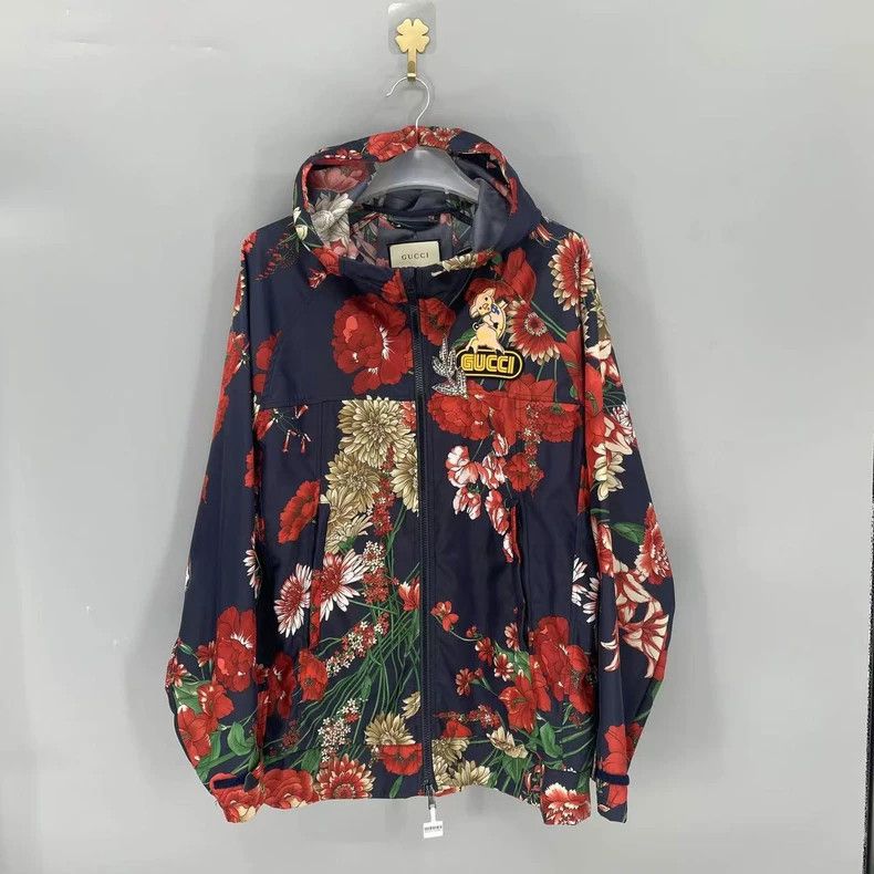 Gucci Gucci Piggy Flower Windbreaker jacket 2501-Nextarrow Size US XXS / EU 40 - 1 Thumbnail