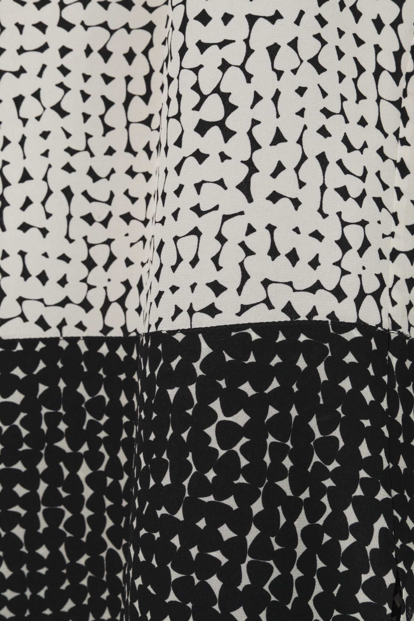 Other Akris Punto White & Black Silk Short-Sleeve Blouse Size M / US 6-8 / IT 42-44 - 6 Thumbnail