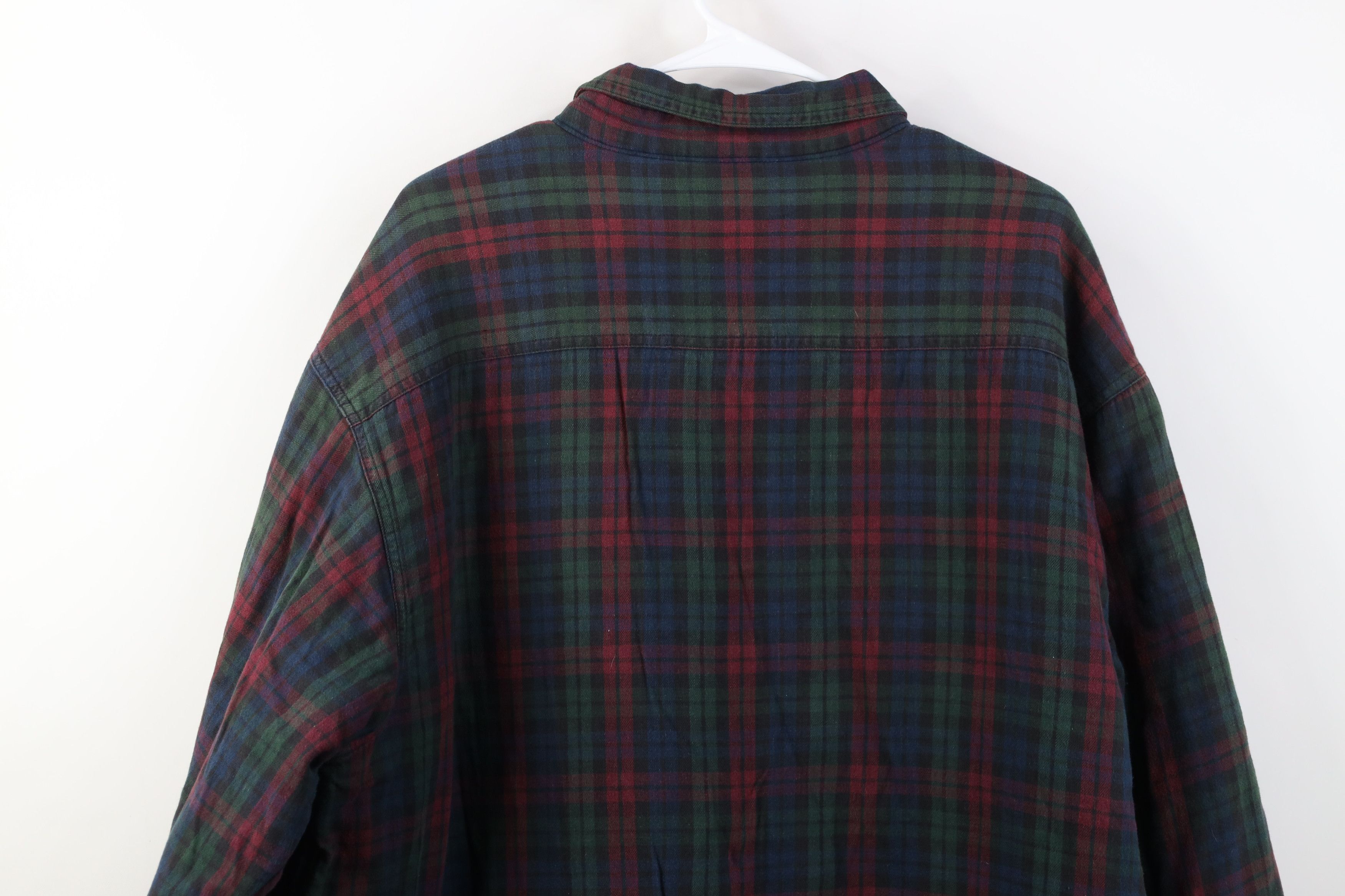 Vintage Vintage 90s Streetwear Fleece Lined Flannel Shirt Jacket Jac Size US L / EU 52-54 / 3 - 13 Thumbnail