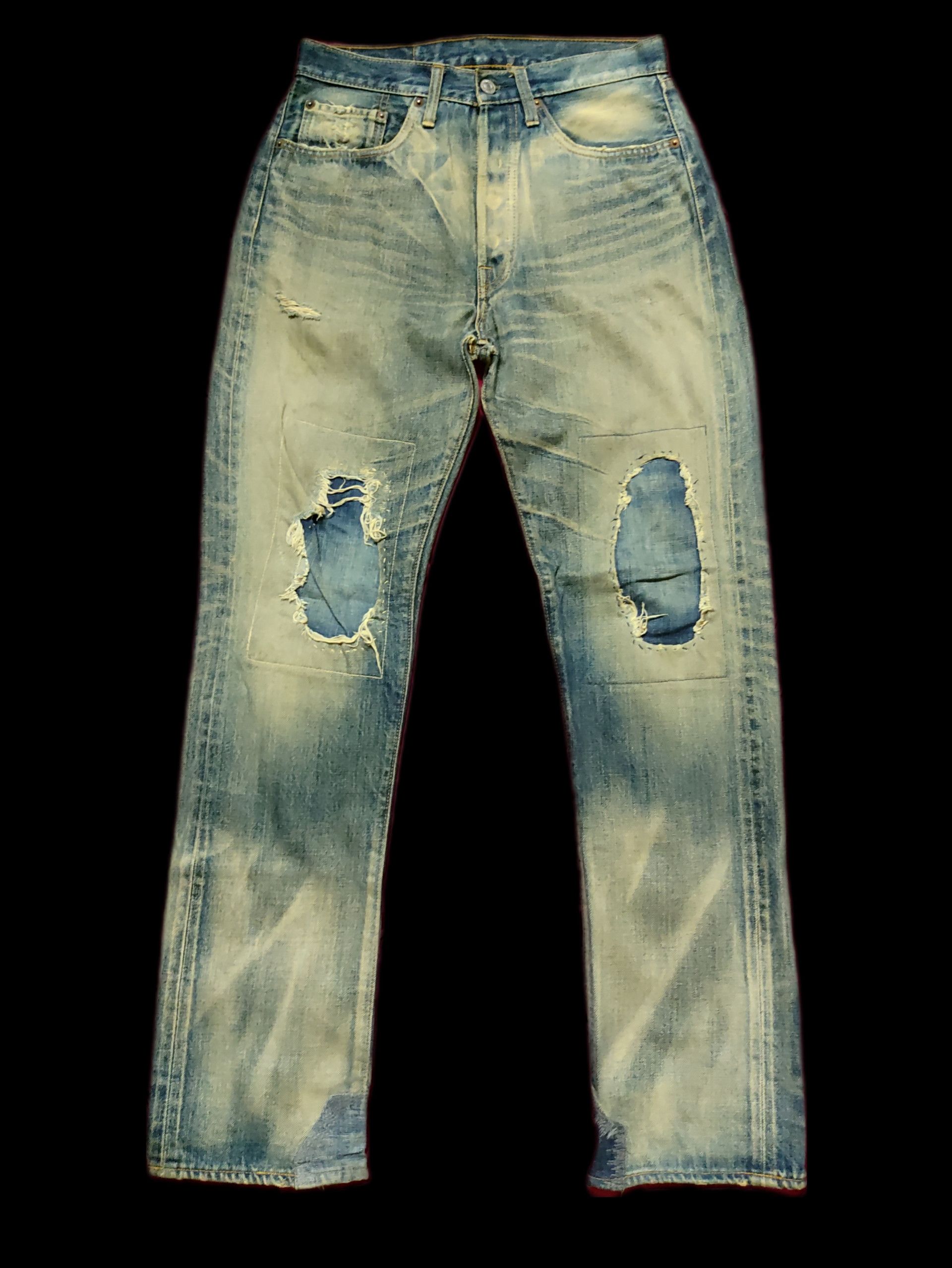 Sugar Cane × Toyo Enterprises Vintage Sugar Cane & co Jeans distress Single Digit Size US 28 / EU 44 - 1 Thumbnail