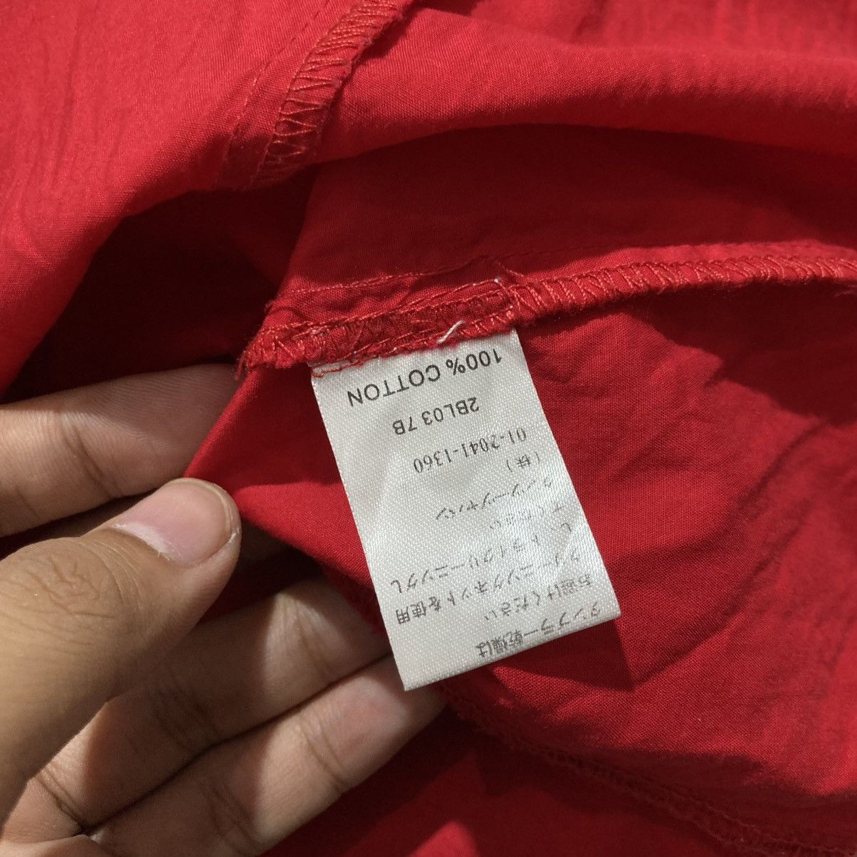 Kenzo 🇫🇷 Vintage Kenzo Blouse Top Women With Tie Front Red Luxury Size S / US 4 / IT 40 - 16 Thumbnail