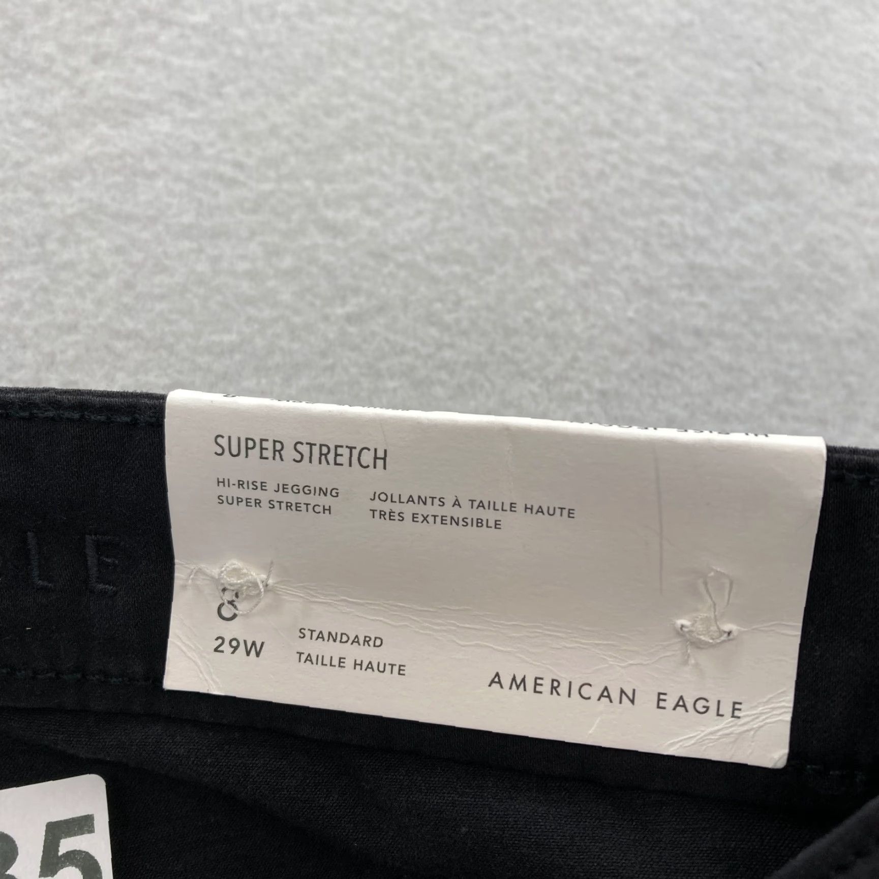 American Eagle Outfitters American Eagle Outfitters Jeggings Women's 8 Black Stretch Skinny Ankle High Rise Preppy Size 28" / US 6 / IT 42 - 6 Thumbnail