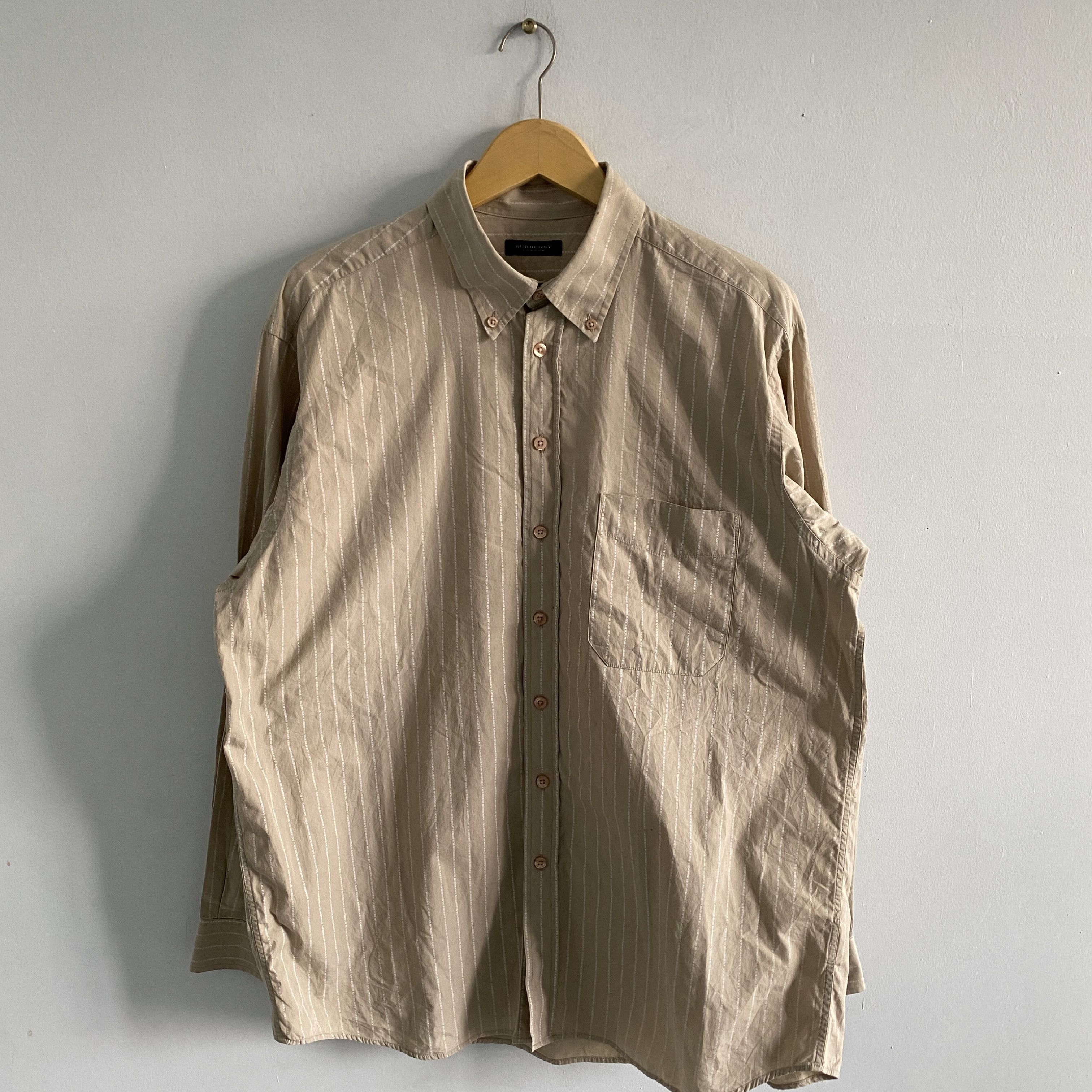 Vintage Burberry Shirts Fullprint Spellout
