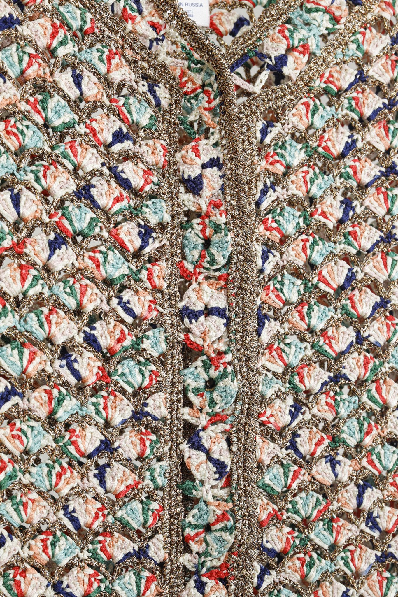 Oscar De La Renta Oscar de la Renta Multi Colour Metallic Yarn Silk Cardigan Size M / US 6-8 / IT 42-44 - 7 Thumbnail