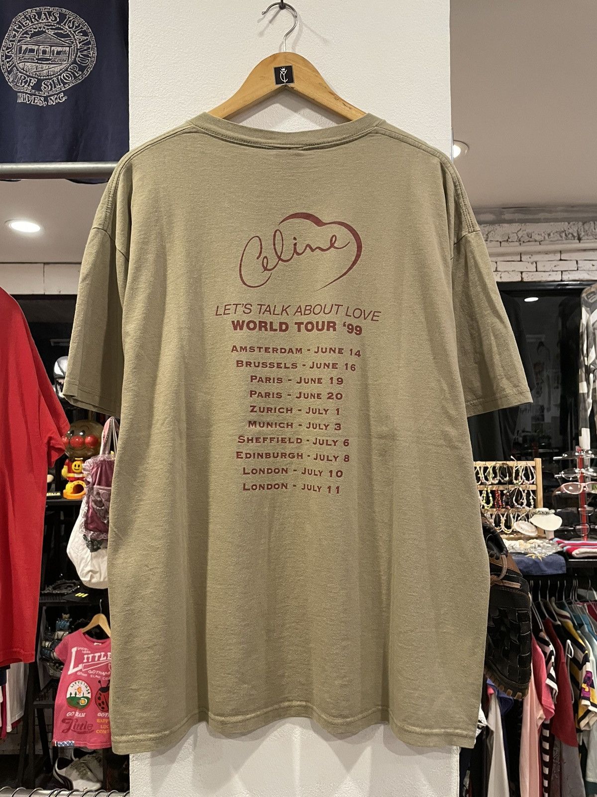 Band Tees Vintage 90s Celine Dion T-Shirt Size US XL / EU 56 / 4 - 2 Thumbnail