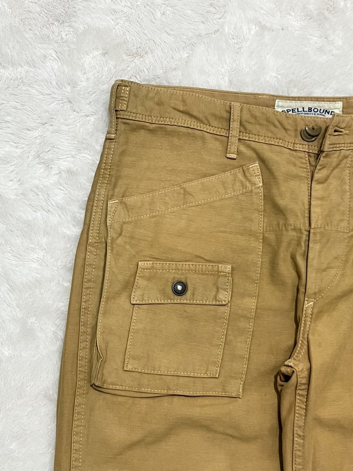 Other Spellbound Domingo Japan Utility Cargo Workwear Pants Beige Size US 30 / EU 46 - 3 Thumbnail