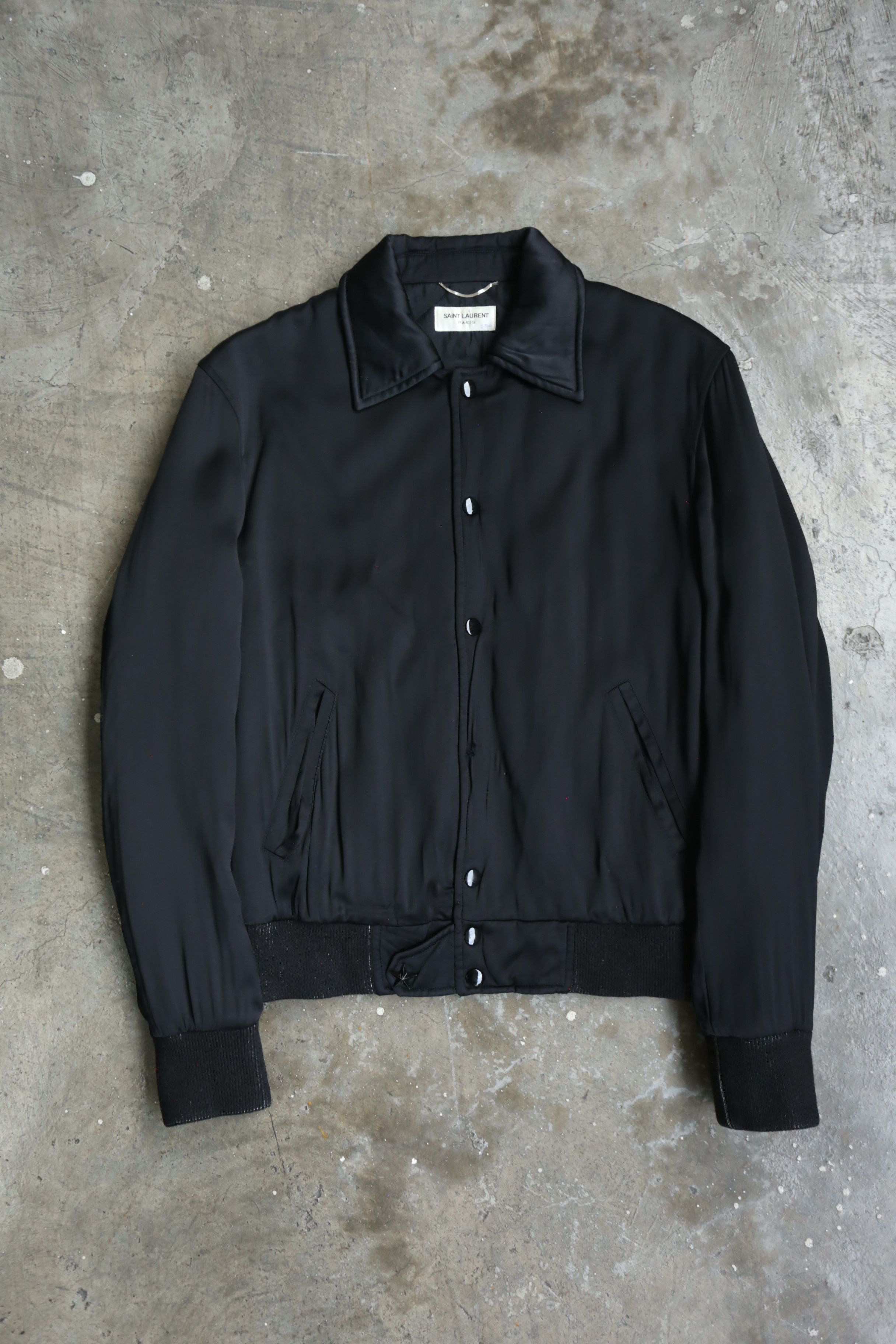 Saint Laurent Paris SLP - Anthony Vacarello - F/W 17 - Back Text Teddy Jacket Size US S / EU 44-46 / 1 - 1 Thumbnail