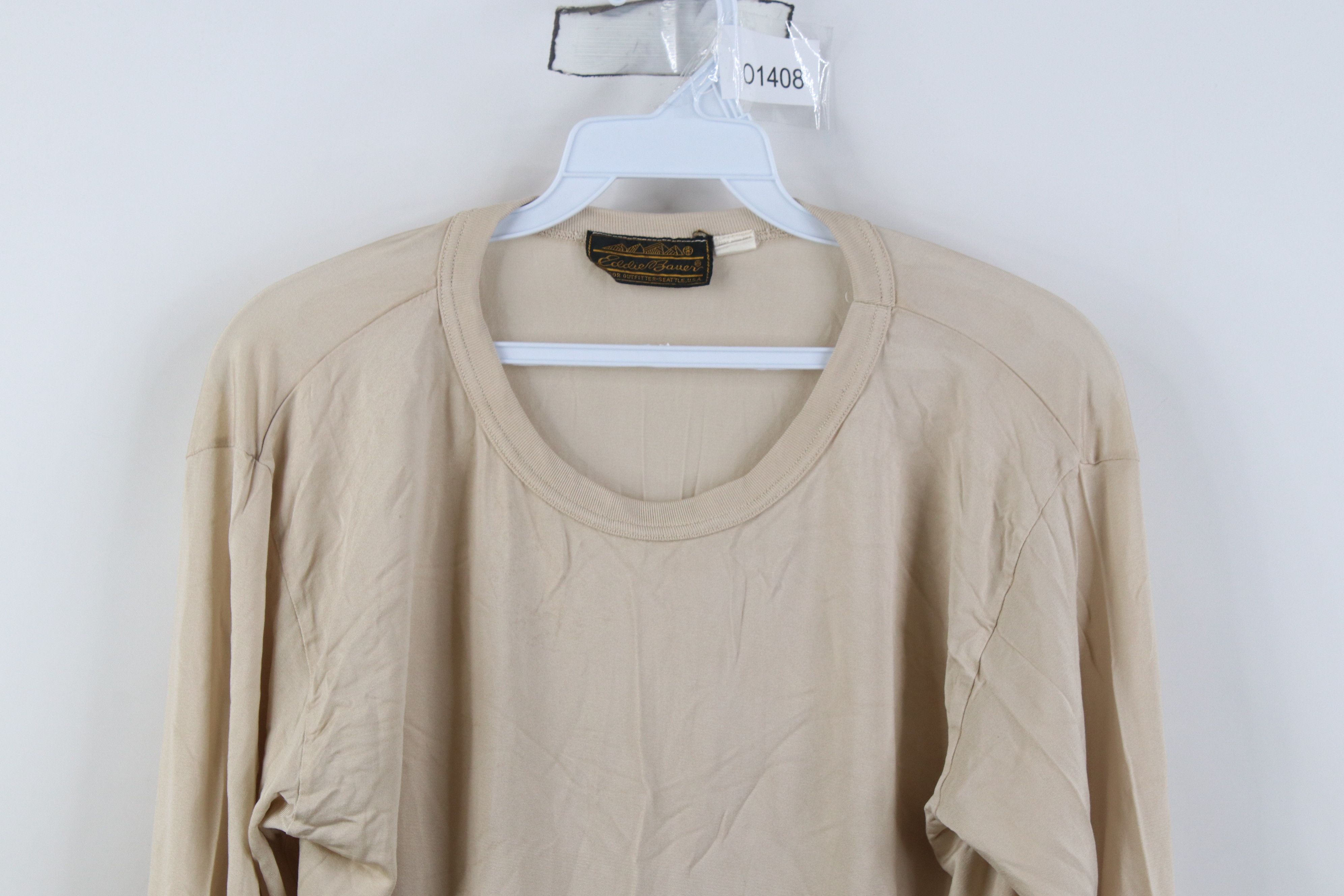 Eddie Bauer Vintage 90s Eddie Bauer Thermal Knit Long Sleeve T-Shirt Size US L / EU 52-54 / 3 - 2 Thumbnail