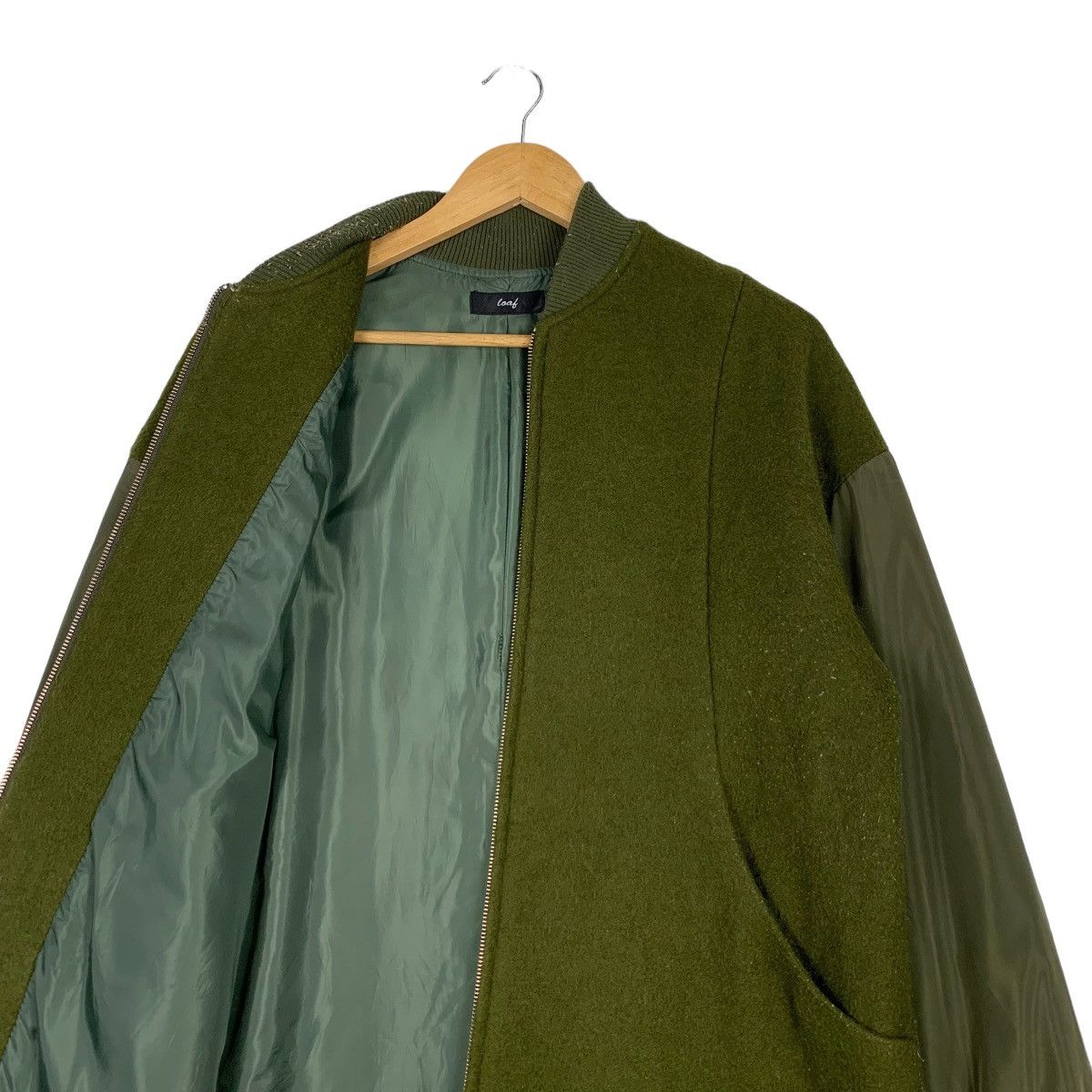 Japanese Brand LOAF Japan Long Bomber Jacket in Green #1158-C53 Size US S / EU 44-46 / 1 - 10 Thumbnail