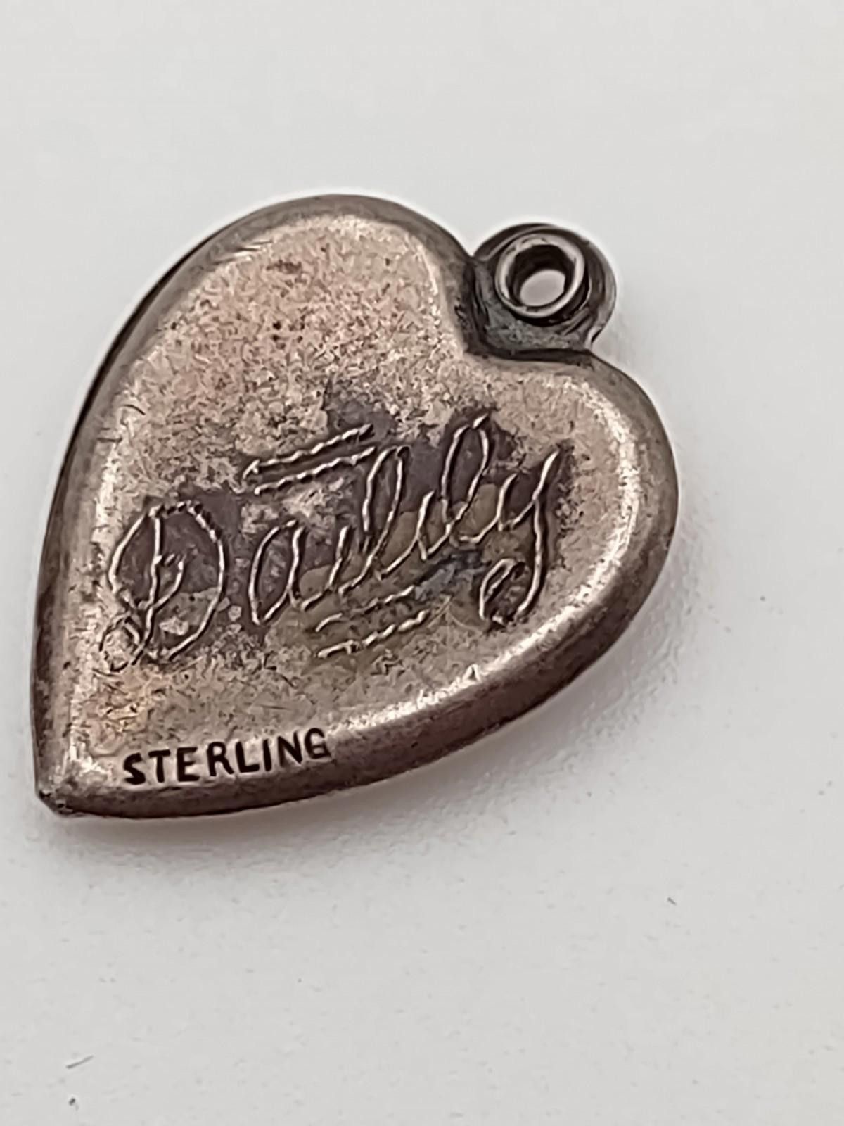 The Unbranded Brand WWII Sterling Silver P-38 Lightning Airplane Heart Pendant Size ONE SIZE - 2 Thumbnail