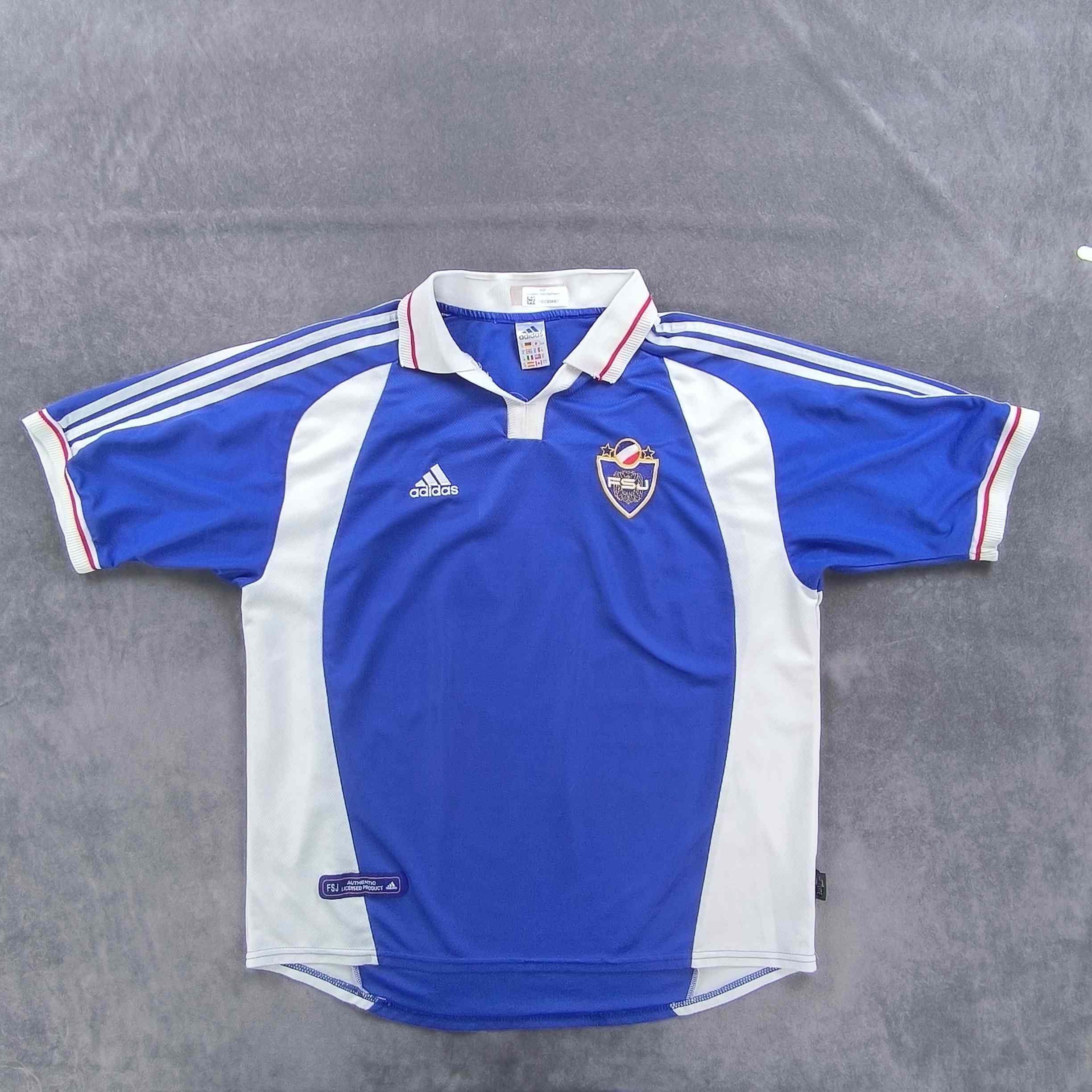 Adidas Yugoslavia 2000-02 Adidas home #10 football jersey size XL Size US XL / EU 56 / 4 - 1 Thumbnail
