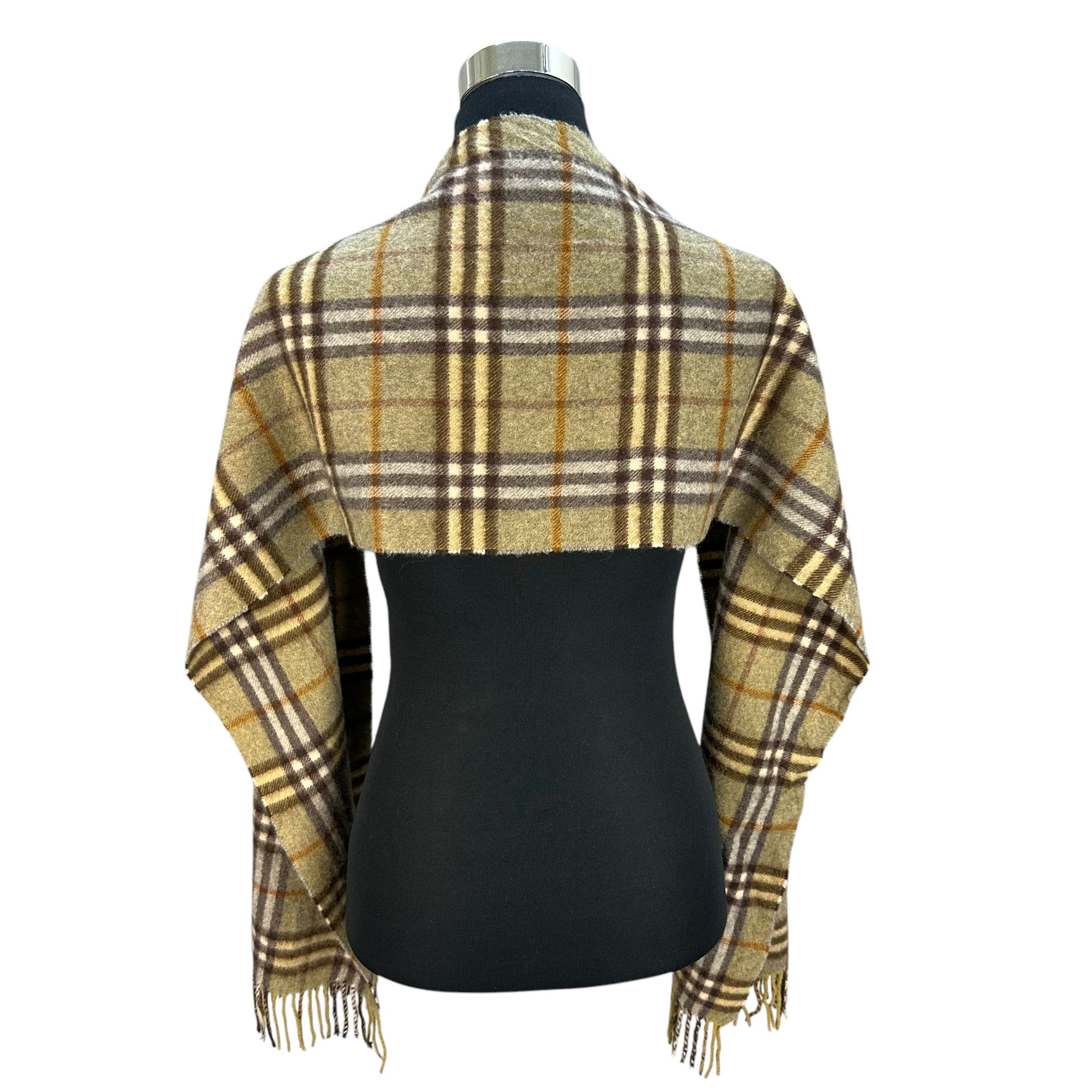 Burberry Vintage 90’s BURBERRYS Nova Check Cashmere Muffler #A65-1554 Size ONE SIZE - 4 Thumbnail