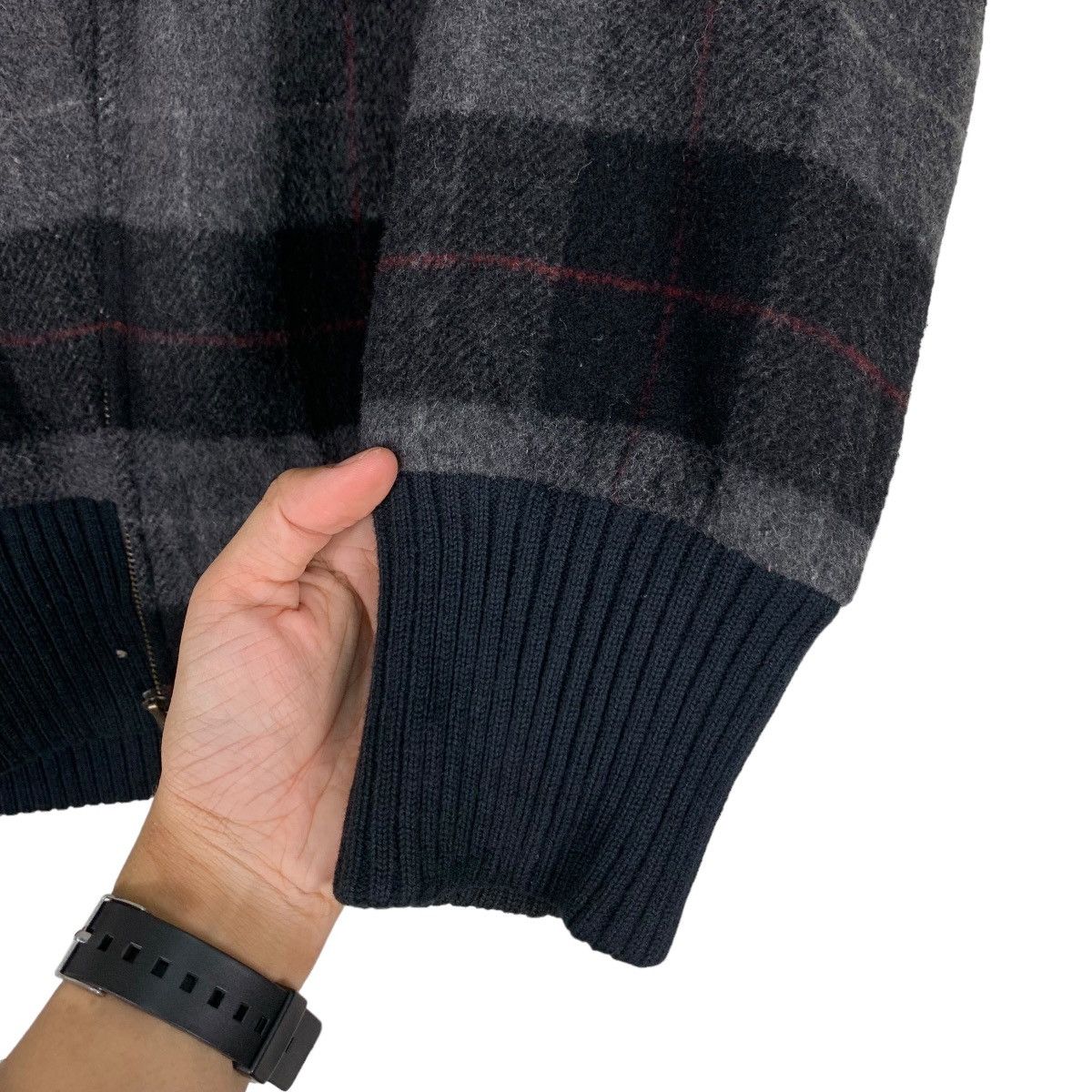 Japanese Brand NANHAITU GIGUE Checked Tartan Wool Jacket #0640-C30 Size US M / EU 48-50 / 2 - 13 Thumbnail