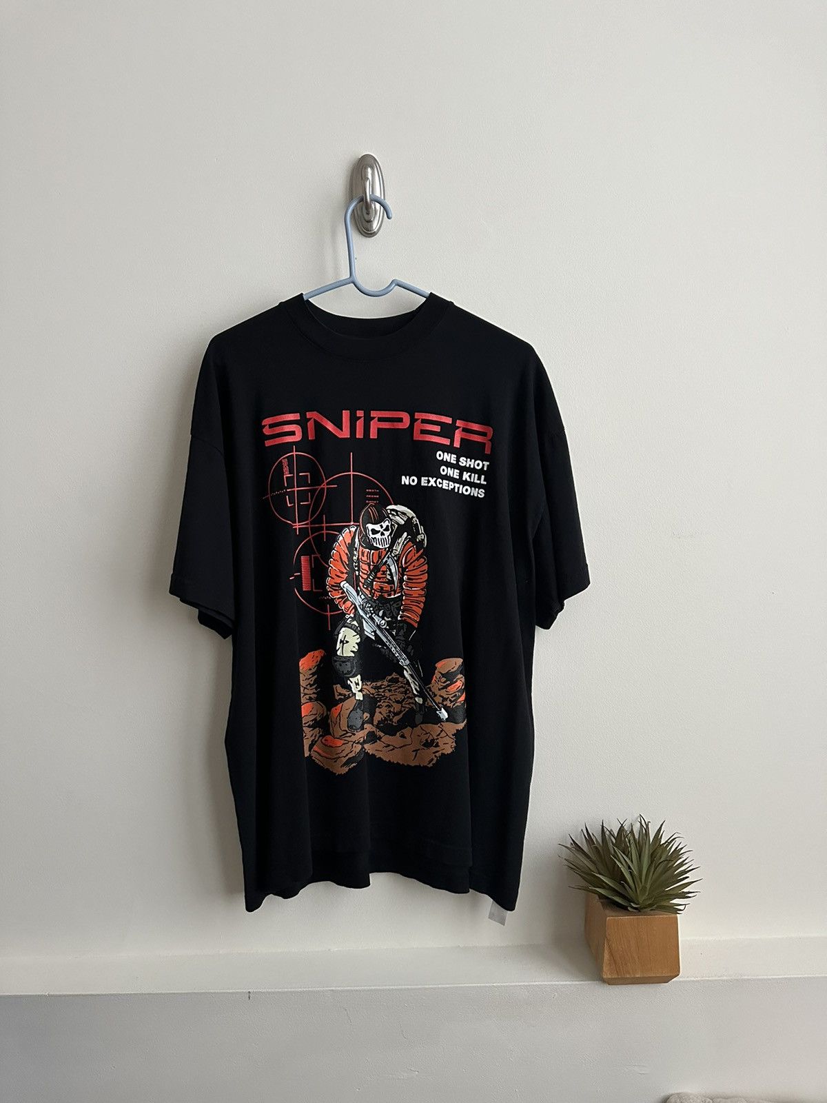 Image of Warren Lotas Sniper T Shirt in Black, Men's (Size XL)