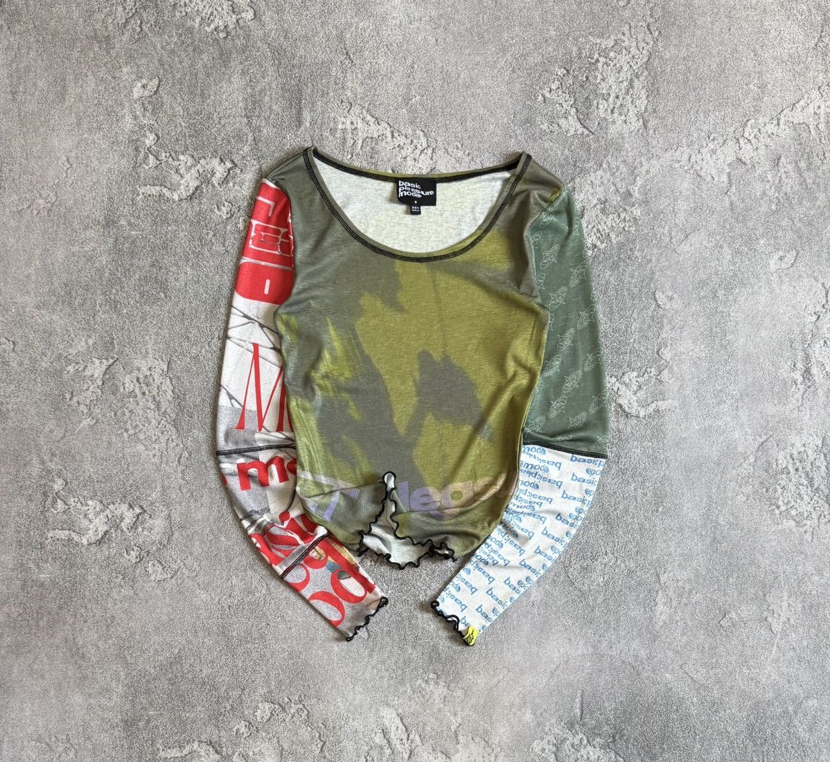 Designer Basic pleasure mode 6 avantgarde all printed long sleeve top Size M / US 6-8 / IT 42-44 - 1 Thumbnail