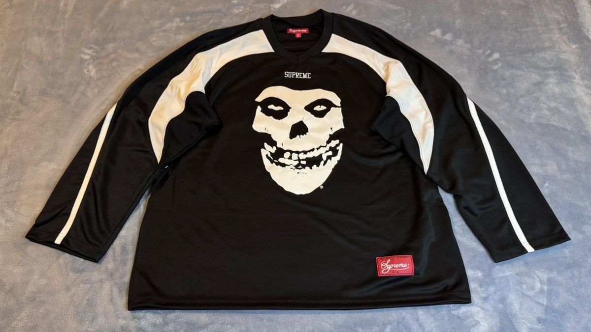 Misfits × Supreme Supreme x The Misfits Hockey Jersey XXL Black Size US XXL / EU 58 / 5 - 1 Thumbnail