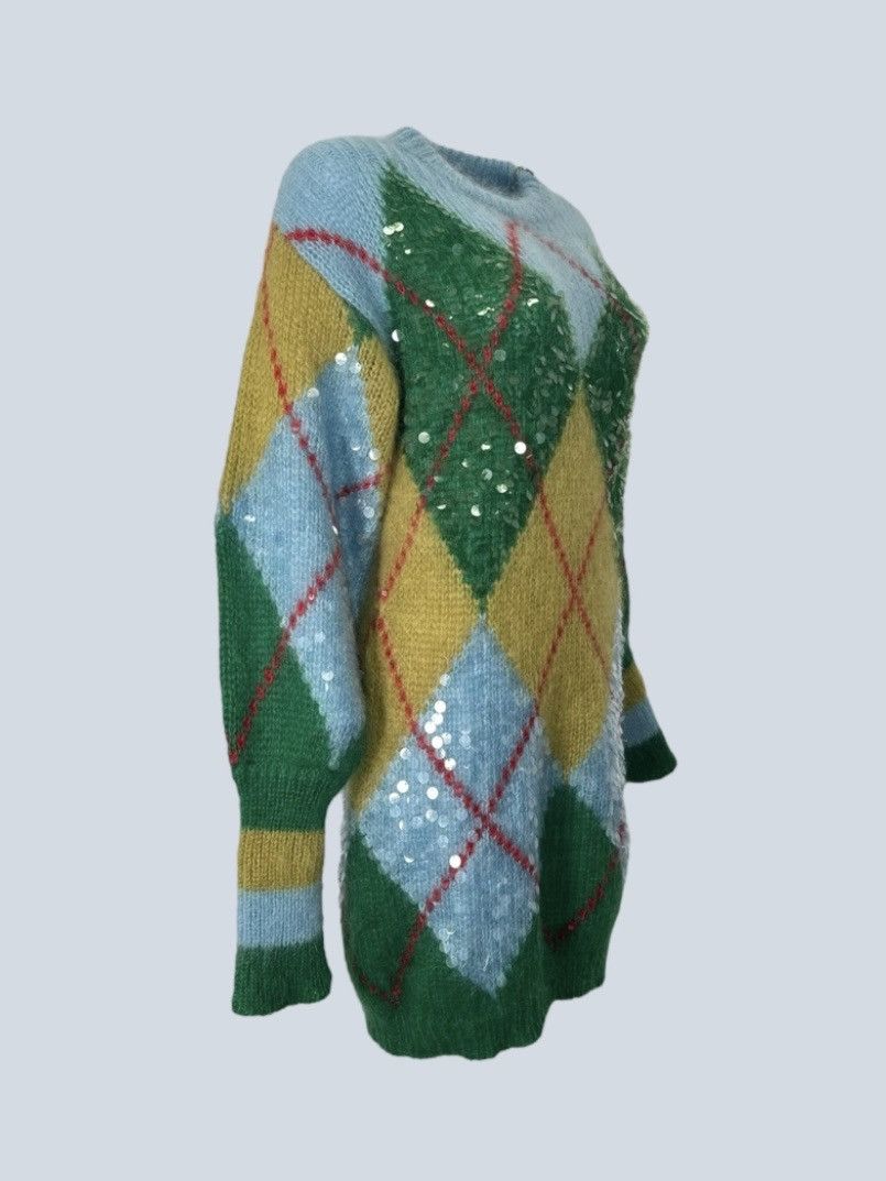 Gucci Gucci long sweater in mohair blend with diamond and sequin Size S / US 4 / IT 40 - 2 Thumbnail