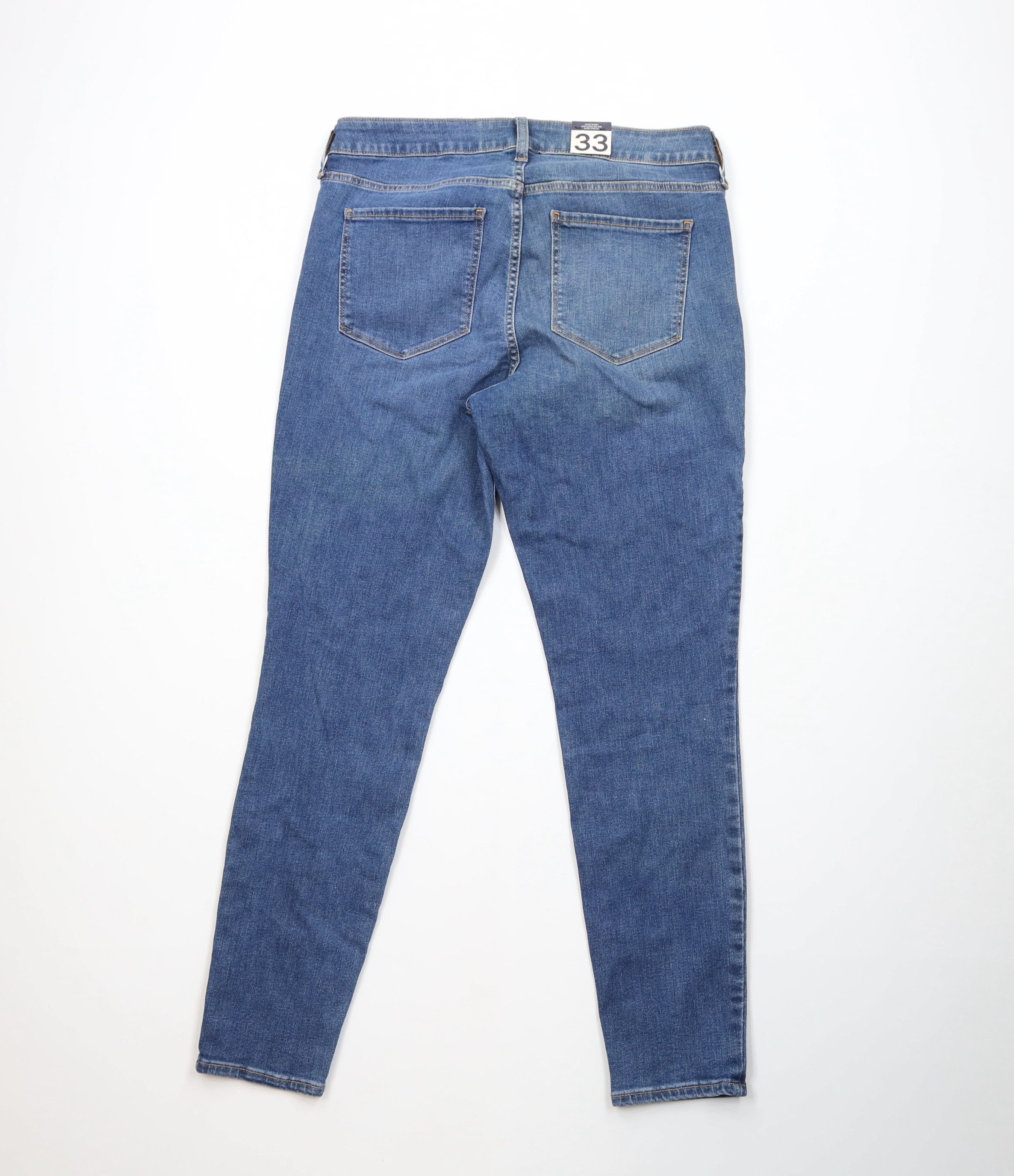 Gap New Gap Mid Rise Super Skinny Jeggings Jeans Pants Blue Size 38" / US 16 / IT 52 - 8 Thumbnail