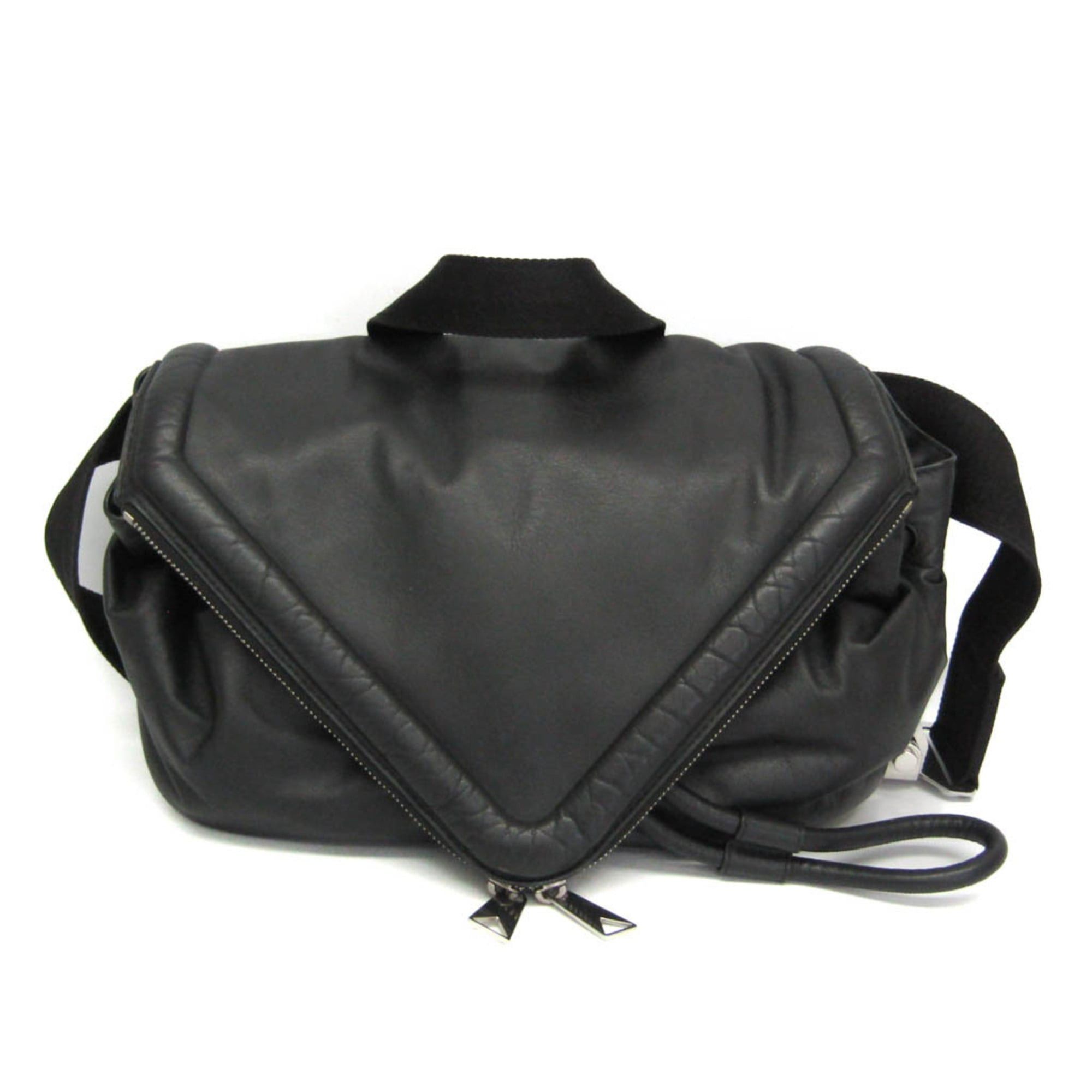 Bottega Veneta Bottega Veneta Beak Belt Bag 659419 Women's Leather Shoulder Bag Black Size ONE SIZE - 1 Thumbnail
