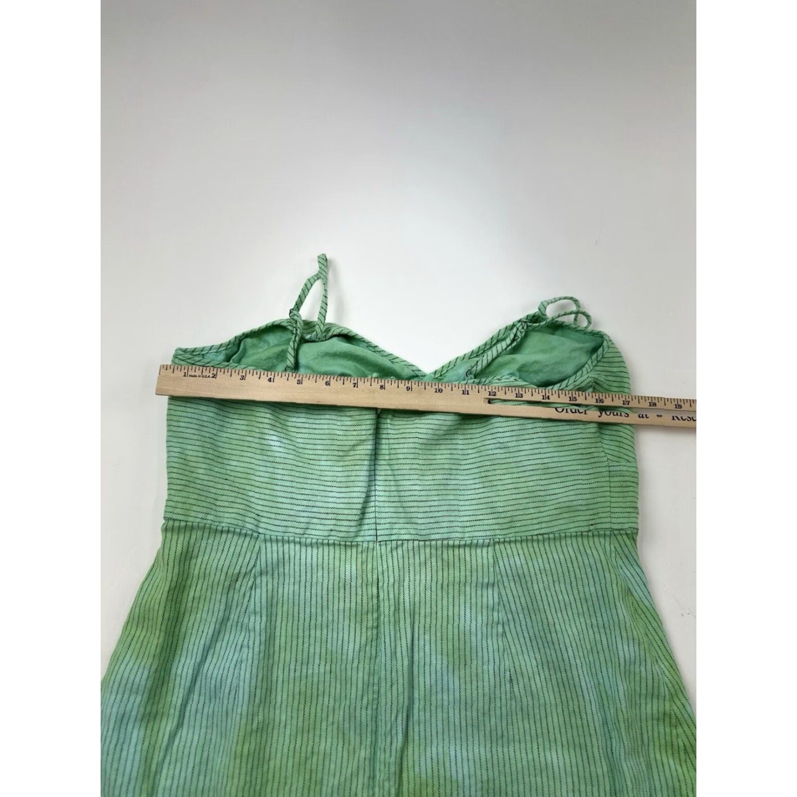 Banana Republic Banana Republic Green Tie Dye Striped Mermaid Dress Women's 14 Size XL / US 12-14 / IT 48-50 - 6 Thumbnail