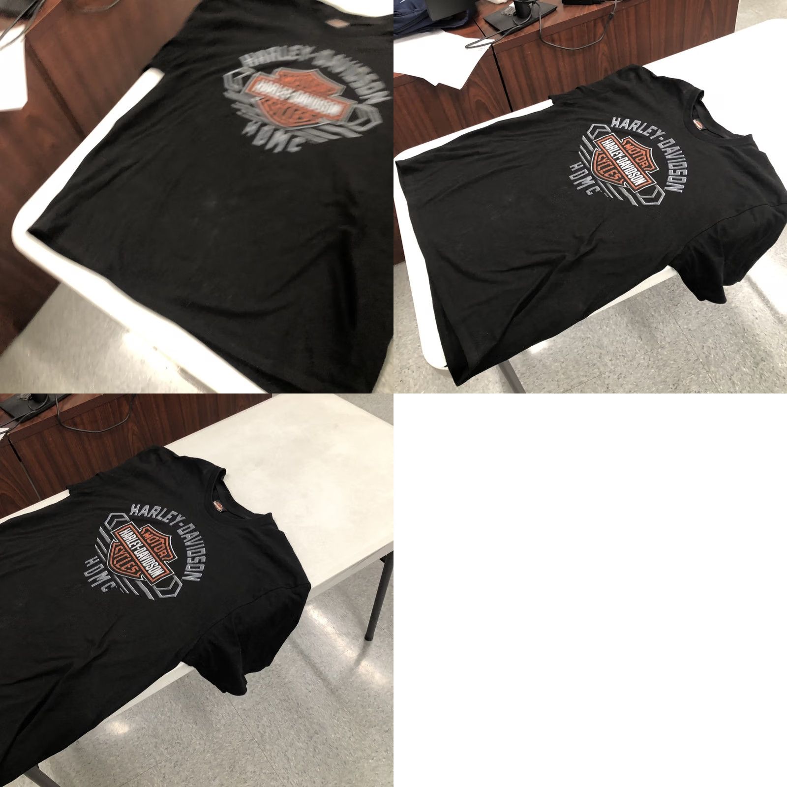 Harley Davidson VINTAGE Harley-Davidson T-Shirt XL Black Motorcycle Graphic Print Men Size US XL / EU 56 / 4 - 8 Thumbnail