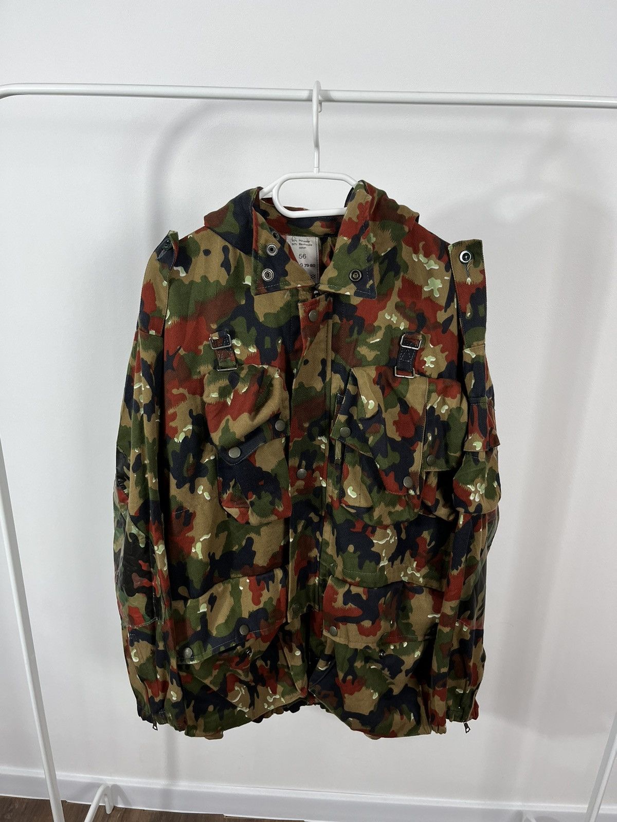Vintage Vintage Military Camo Jacket Size US XL / EU 56 / 4 - 3 Thumbnail