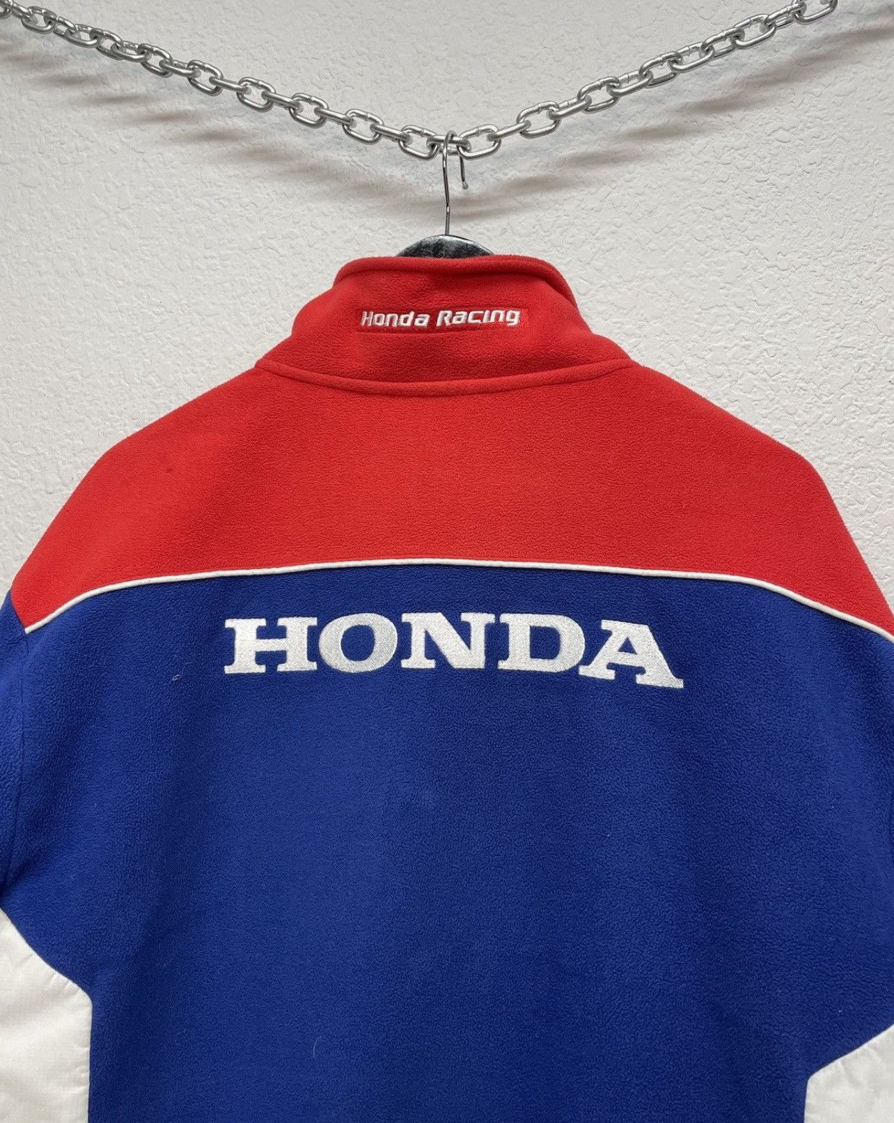 Honda Vintage Y2K Honda Official Racing Teddy Fleece Jacket Size US L / EU 52-54 / 3 - 9 Thumbnail