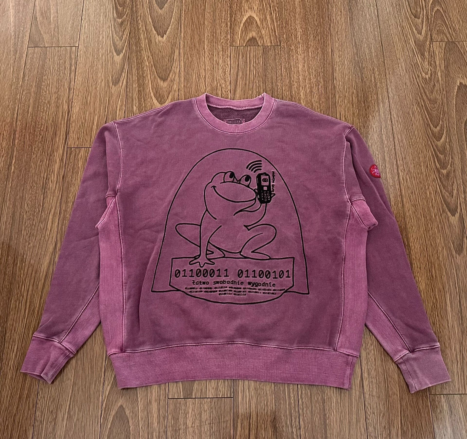 Cav Empt cav empt overdye comfort sweatshirt in pink Size US XL / EU 56 / 4 - 1 Thumbnail