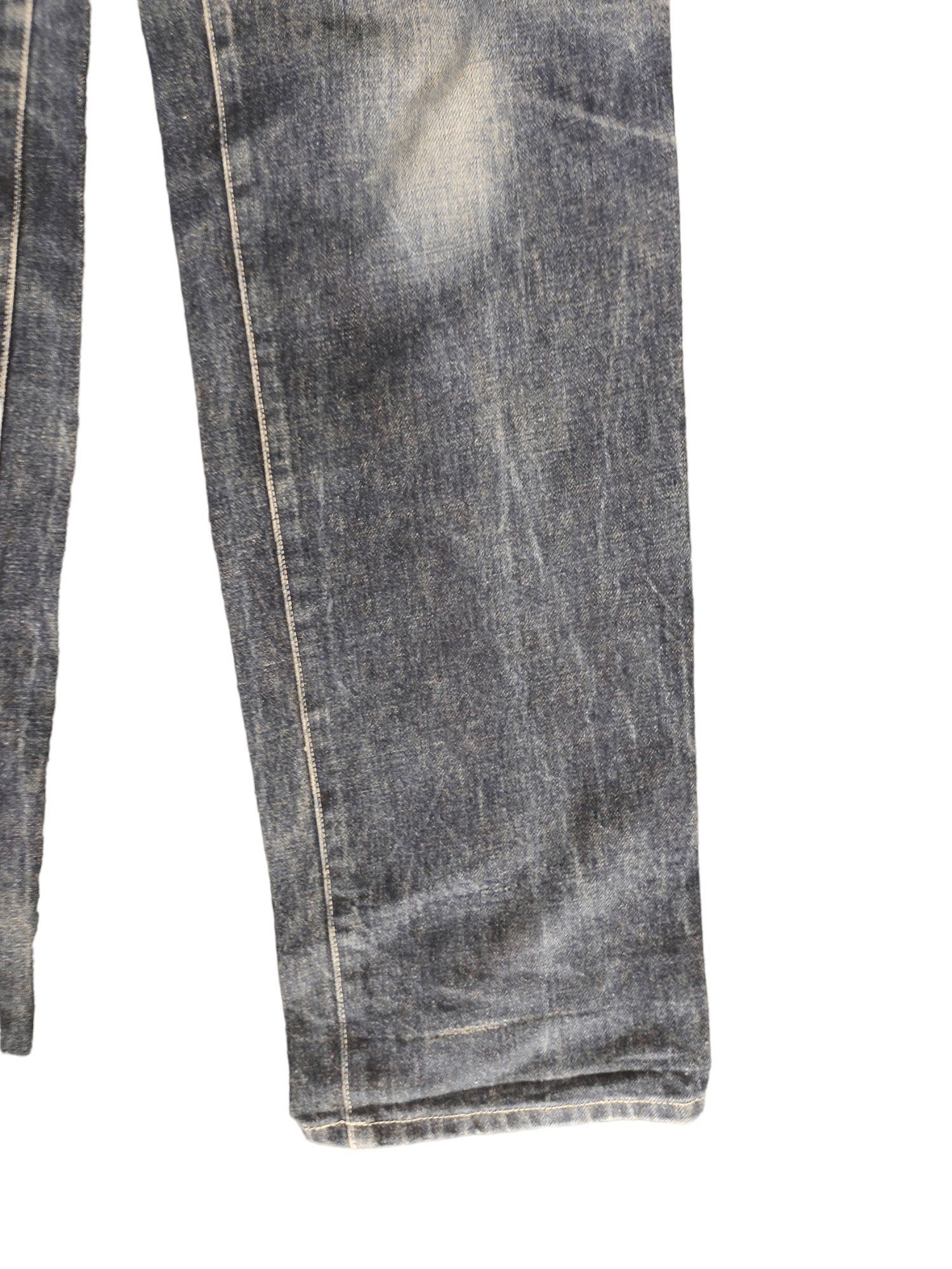 agnes b. Vintage 90s Agnes B. Homme Clawmark Faded Denim Jeans Size US 34 / EU 50 - 6 Thumbnail