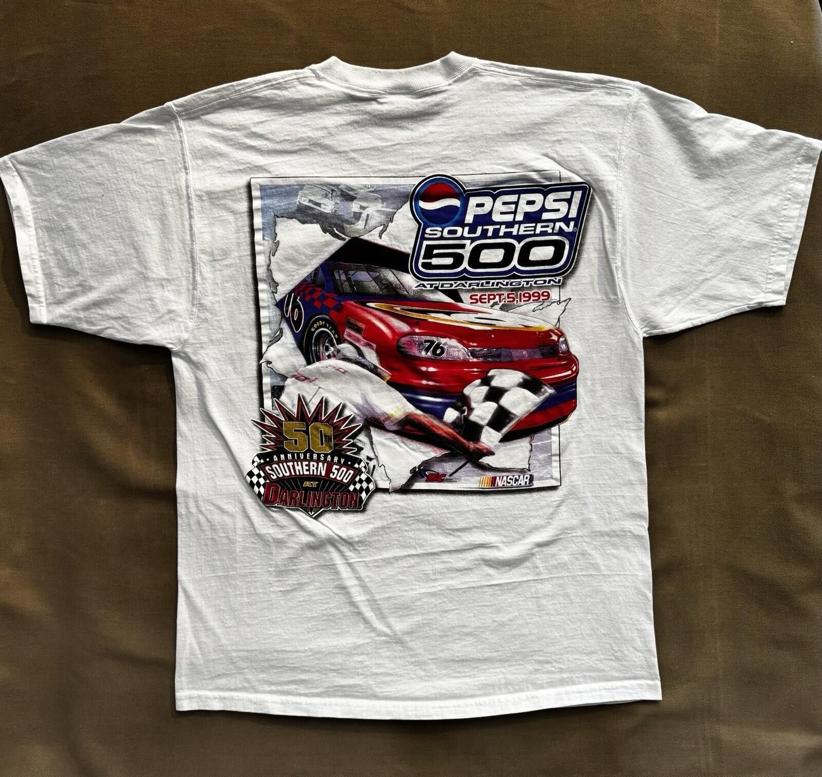 NASCAR Vintage 90s NASCAR 1999 Pepsi South 500 Darlington Shirt New Size US L / EU 52-54 / 3 - 1 Thumbnail