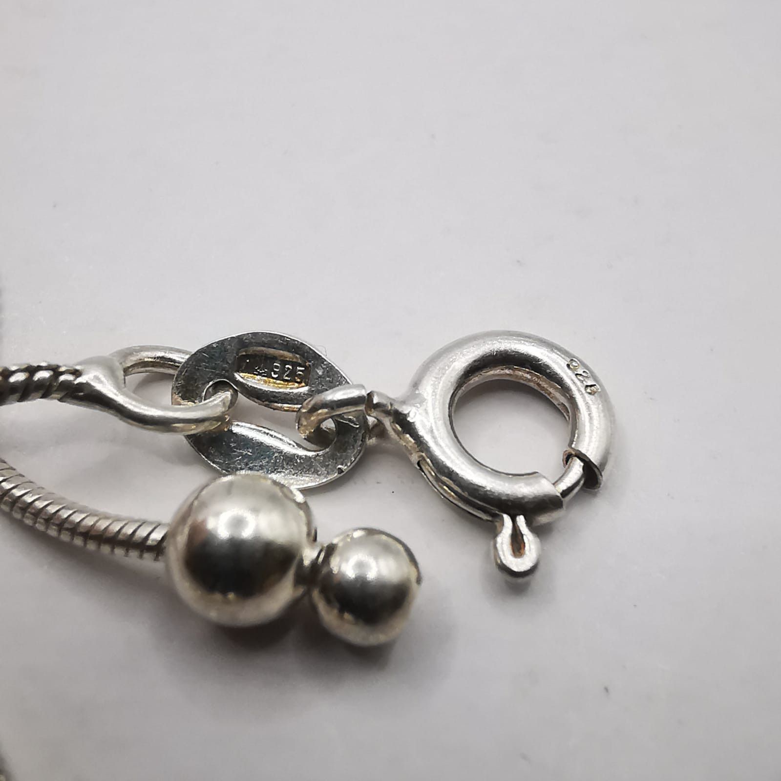 Sterling Silver Vintage Jewelry Chain, 925 Sterling Silver, Signed 6.75g Size ONE SIZE - 6 Thumbnail