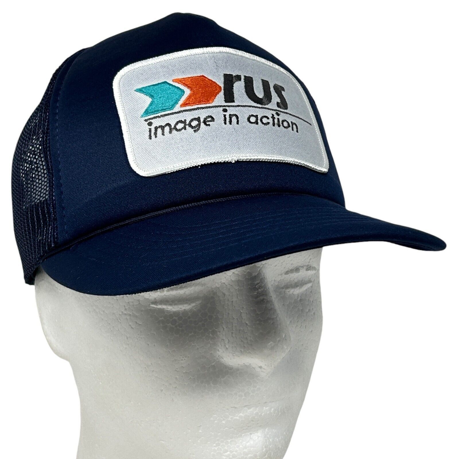 Vintage Vintage 80s Rus Image In Action Trucker Hat Baseball Cap Size ONE SIZE - 9 Thumbnail
