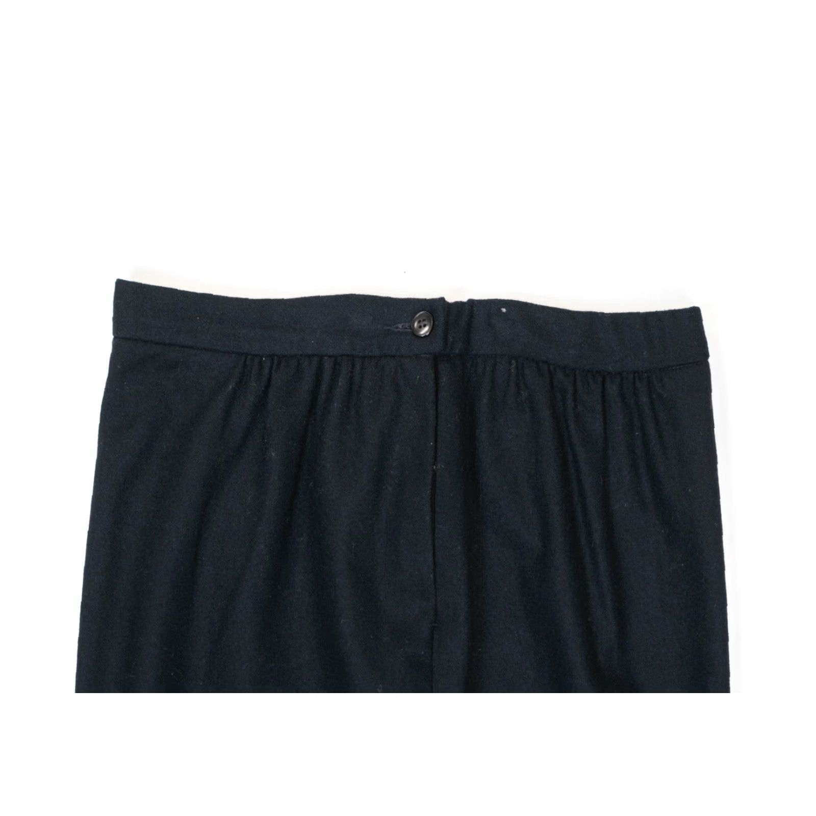 Pendleton VINTAGE Pendleton Skirt Women Petite 14 Wool Black Button Midi Pleated 80s 90s Handcrafted Size 36" / US 14 / IT 50 - 3 Thumbnail