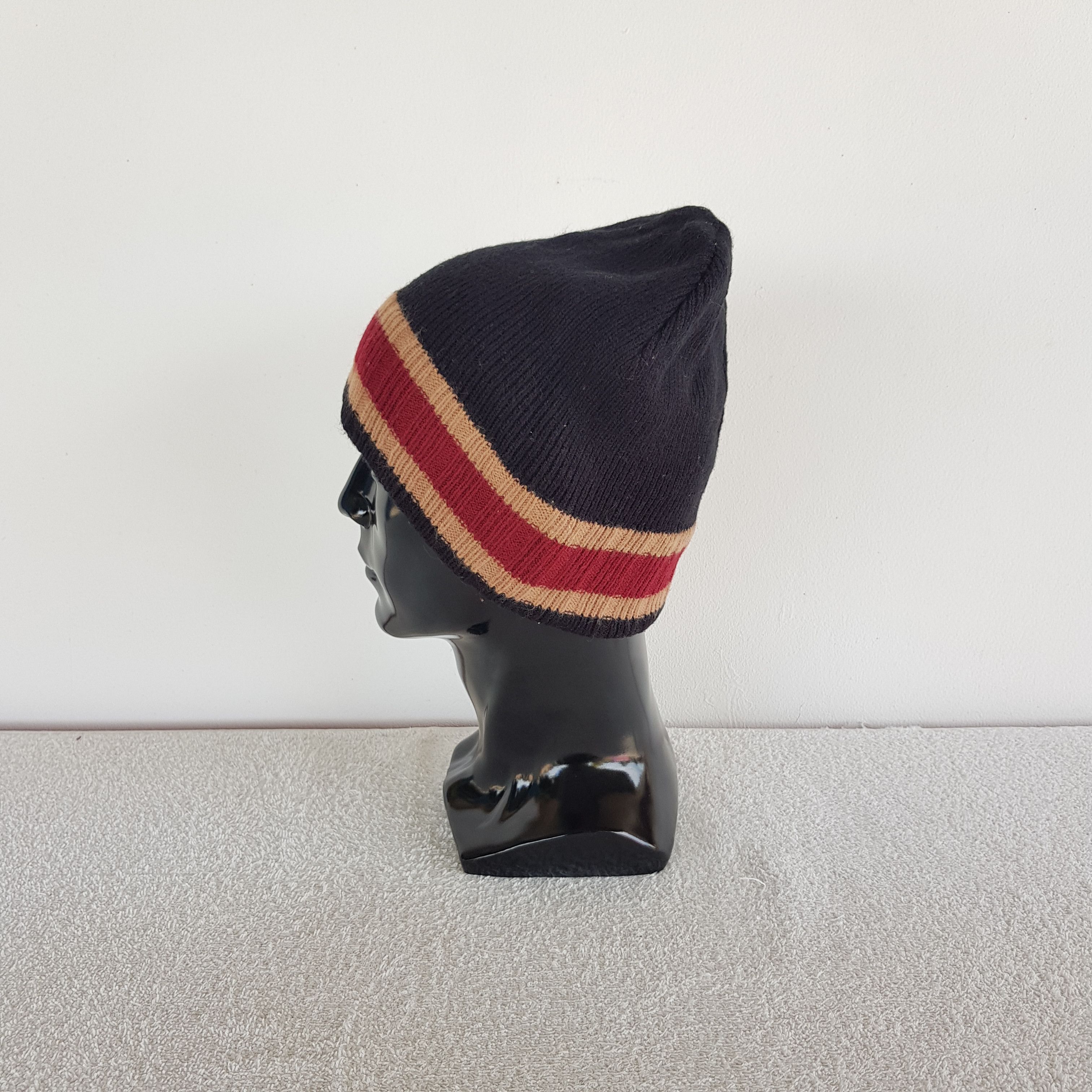 Other Vintage Homeless Stripe Beanie Knit Crochet Snow Caps Hats Size ONE SIZE - 4 Thumbnail