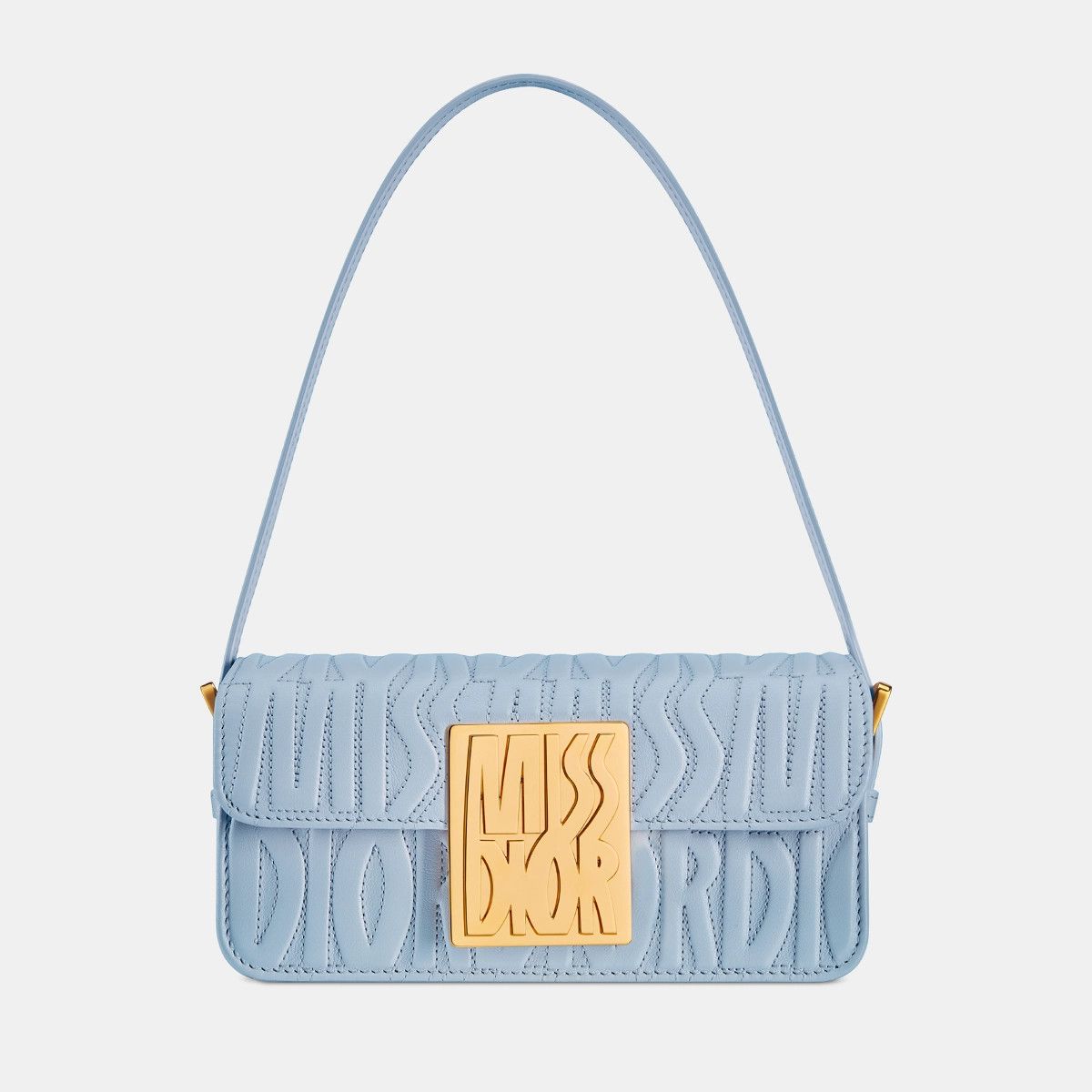 Dior o1bcso1str0226 Size:OS/Miss Dior Flap Bag in Pale Blue Size ONE SIZE - 2 Thumbnail