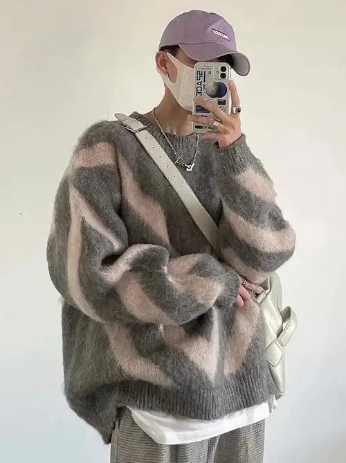 Japanese Brand Luxury Knitted Striped Sweater Size US XL / EU 56 / 4 - 3 Thumbnail