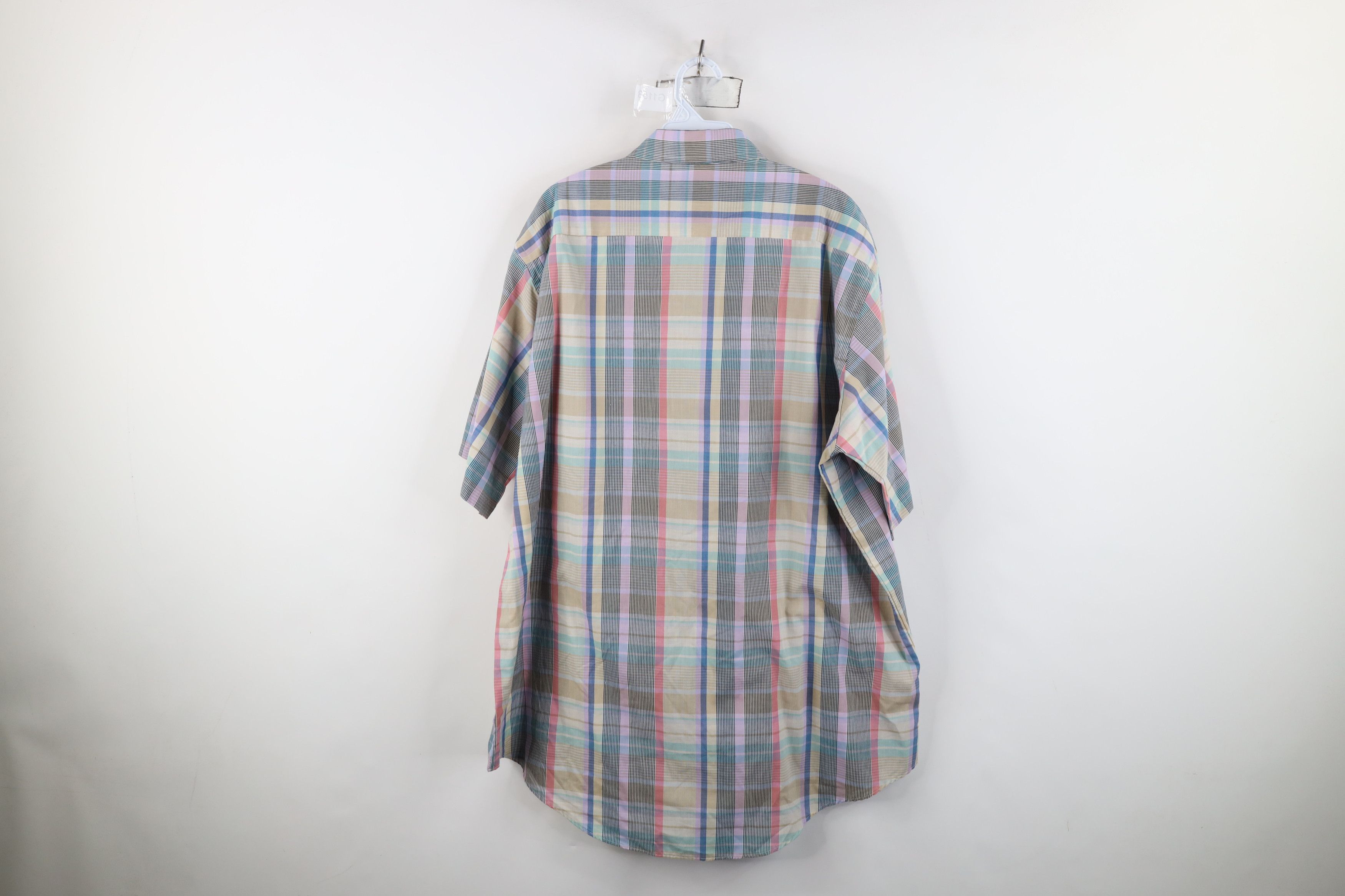 Vintage Vintage 70s Madras Single Needle Short Sleeve Button Shirt Size US XXL / EU 58 / 5 - 9 Thumbnail
