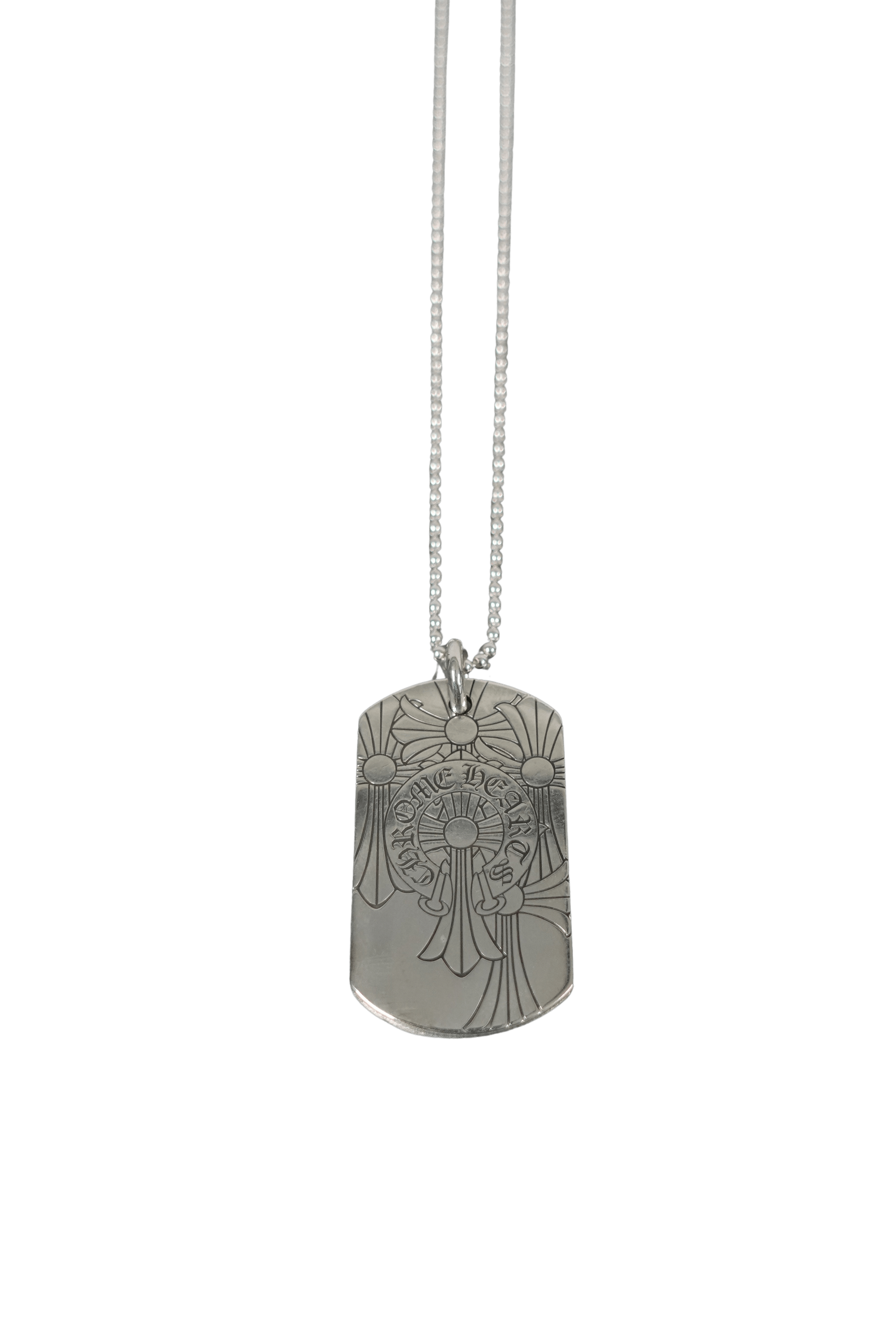 Chrome Hearts CHROME HEARTS SILVER GOD BLESS DOG TAG PENDANT Size ONE SIZE - 1 Thumbnail