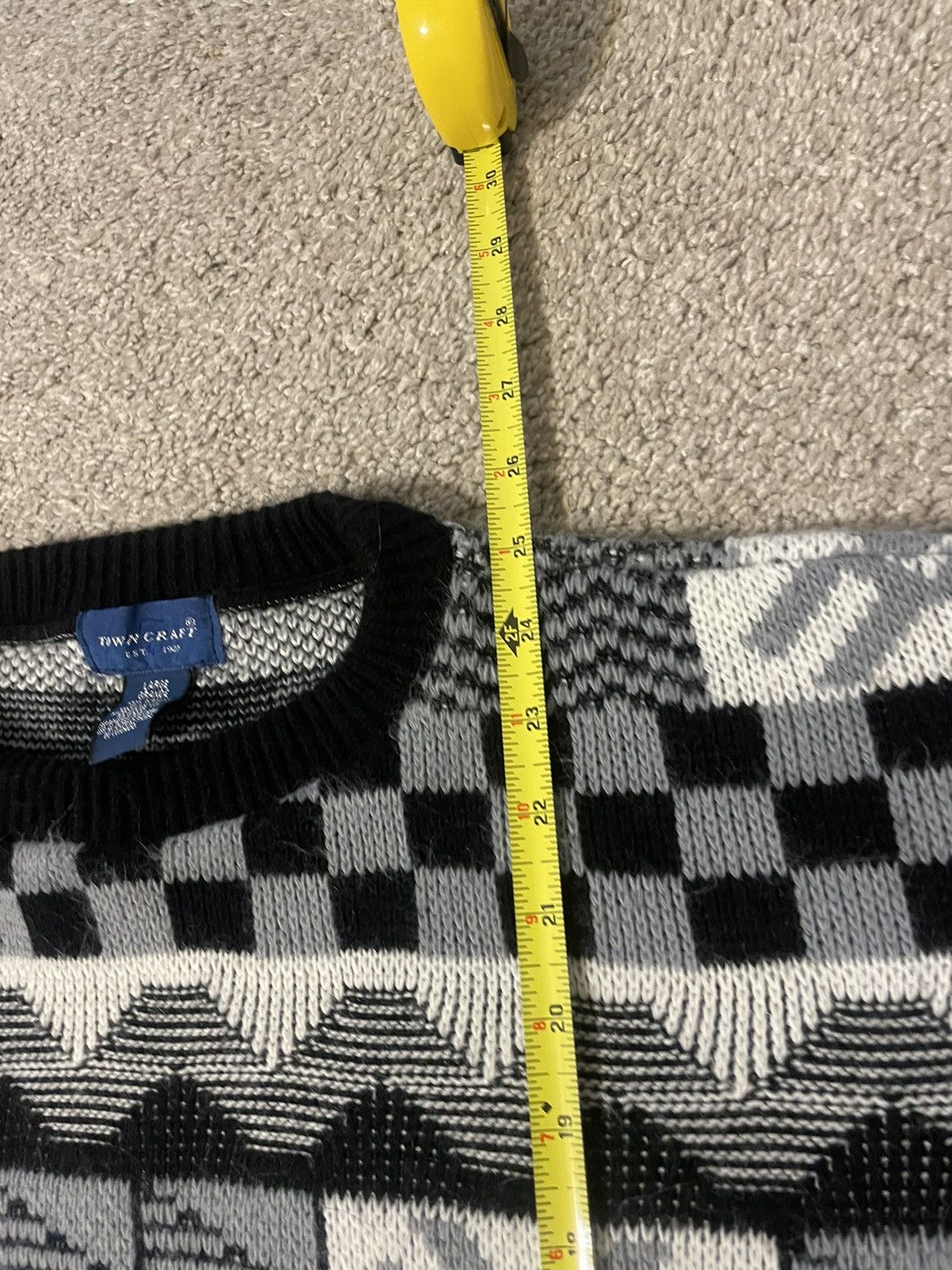Towncraft × Vintage Vintage 90s Towncraft Sweater Large Acrylic Grandpa Style Size US L / EU 52-54 / 3 - 3 Thumbnail