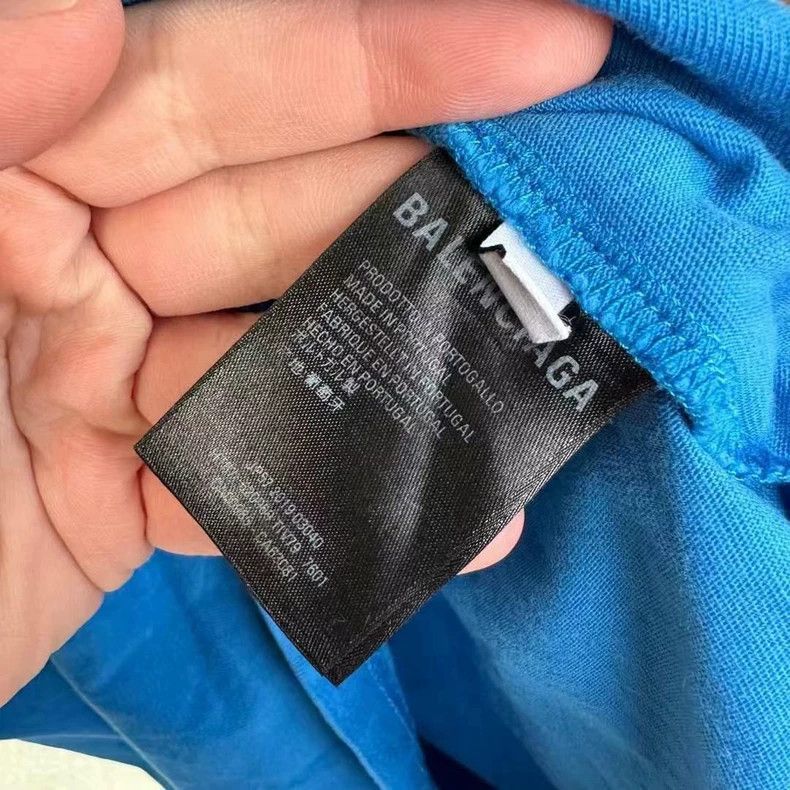 Balenciaga Balenciaga Blue MasterCard Short Sleeve Size US S / EU 44-46 / 1 - 4 Thumbnail