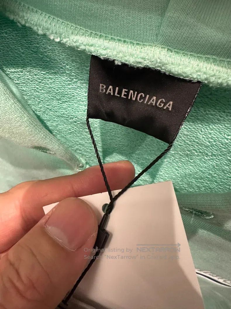 Balenciaga Balenciaga Mint green Coca-Cola embroidered zip-up hoodie Size US L / EU 52-54 / 3 - 5 Thumbnail