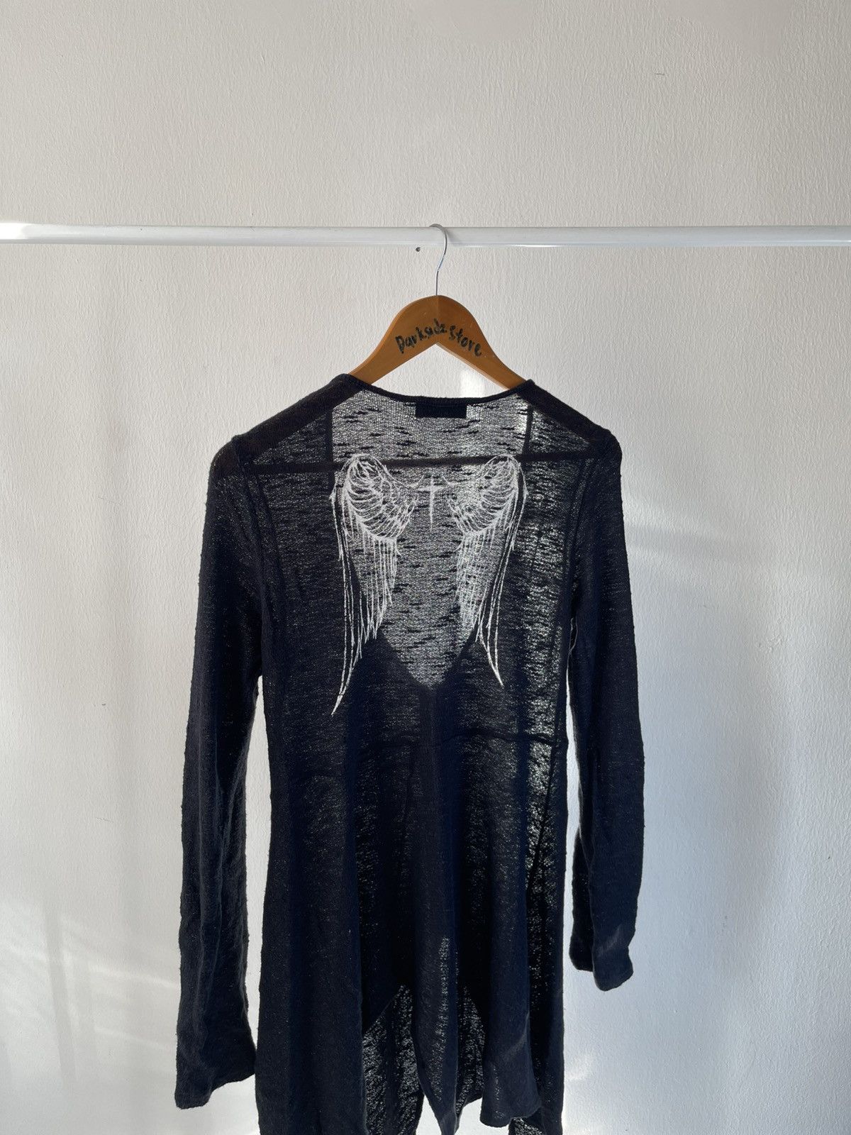 Beauty Beast × If Six Was Nine × Le Grande Bleu (L.G.B.) 2000s Peace Now Vampire Zip Cardigan Size S / US 4 / IT 40 - 8 Thumbnail