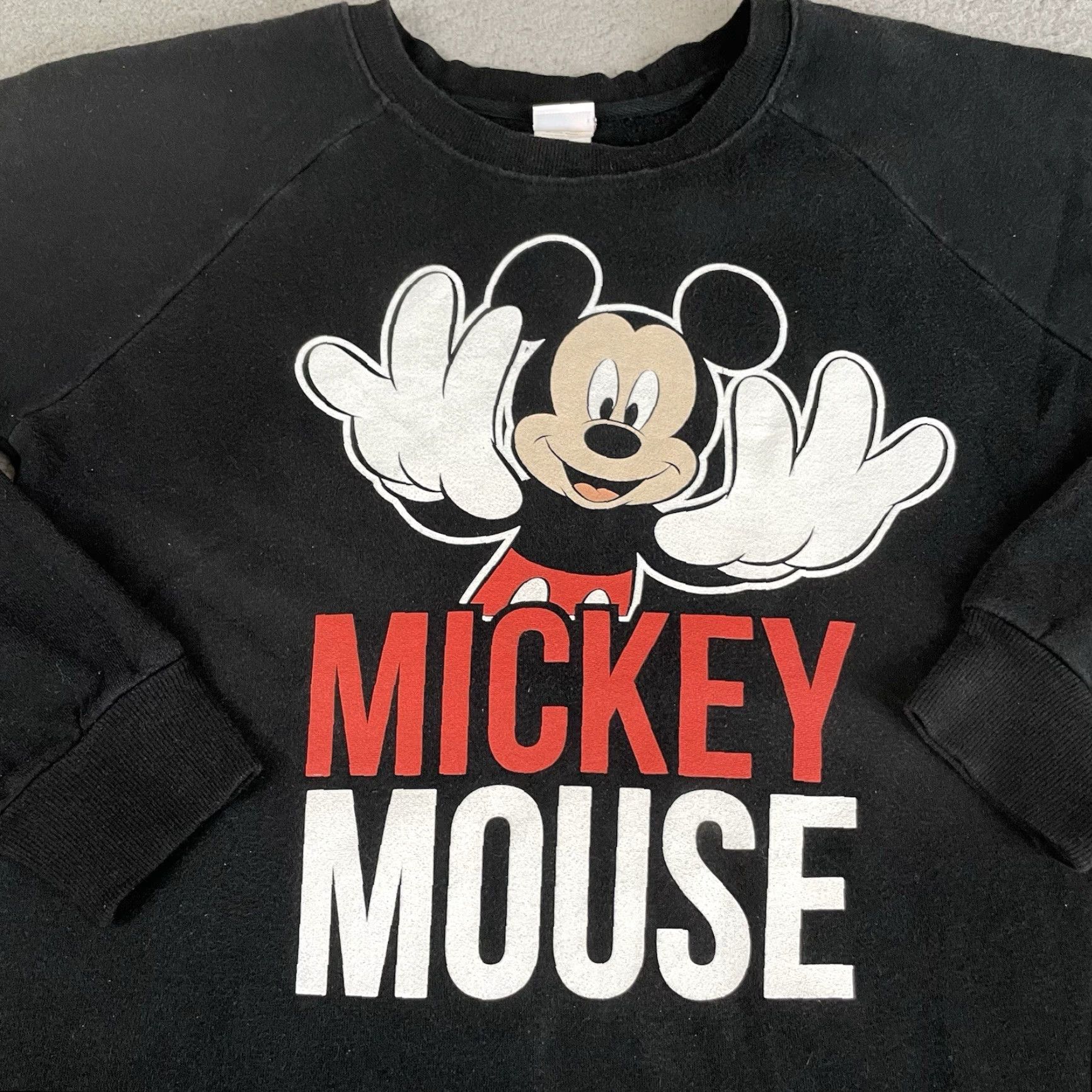 Disney VINTAGE Mickey Mouse Sweatshirt Women S Black Walt Disney Pullover Crewneck Casual Mens? Size S / US 4 / IT 40 - 2 Thumbnail
