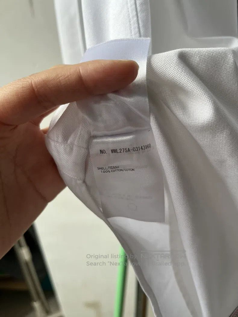 Thom Browne Thom Browne Oxford Cloth Zip-Up Red and Blue Striped Shirt Size US S / EU 44-46 / 1 - 7 Thumbnail