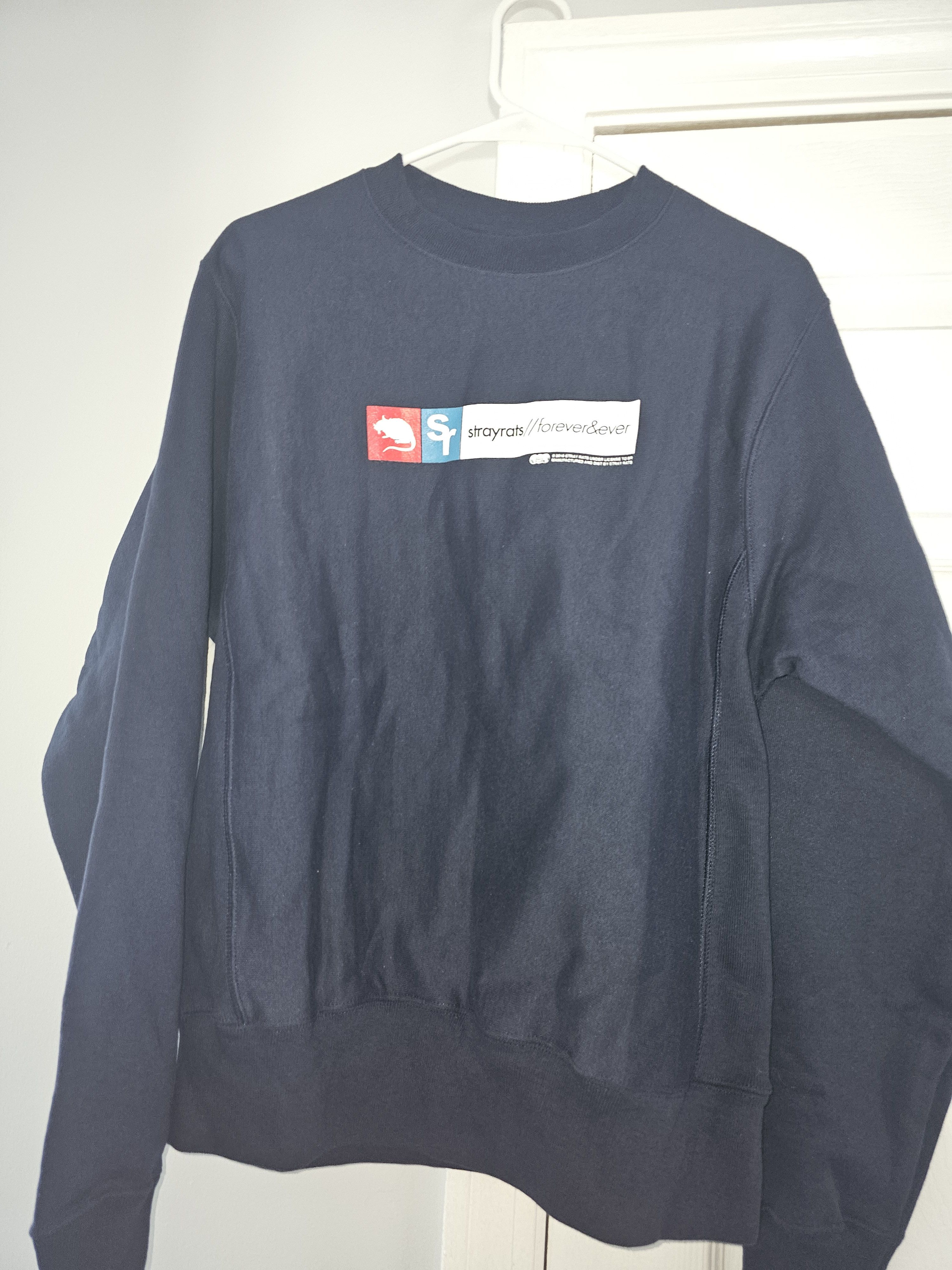 Stray Rats FOREVER & EVER CREWNECK NAVY SWEATER SIZE S Size US S / EU 44-46 / 1 - 1 Thumbnail