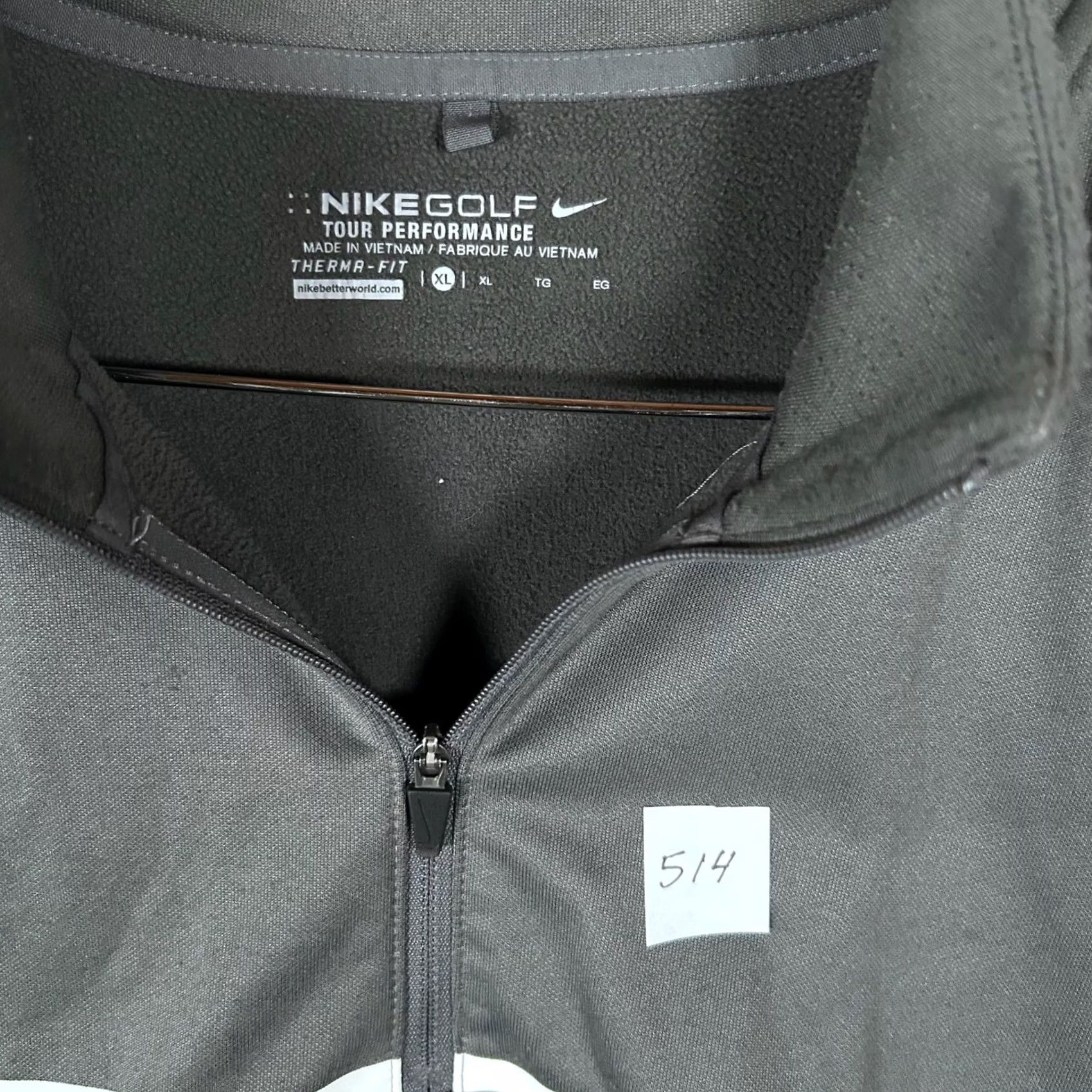 Nike Nike Golf Therma-Fit Mens XL 1/4 Zip Pullover Jacket Dark Gray Tour Performance S Sweatshirt Activewear Casual Golf Men XL Black Size US XL / EU 56 / 4 - 2 Thumbnail
