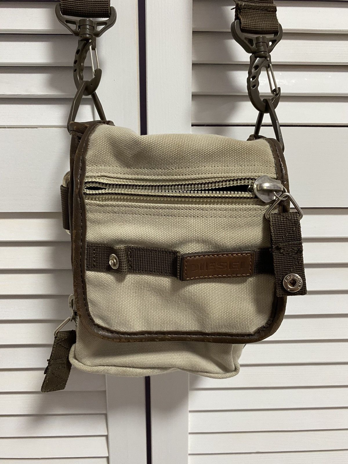 Diesel Vintage Bag Messenger DIESEL Metal Multi Pocket Cargo Y2K Size ONE SIZE - 7 Thumbnail