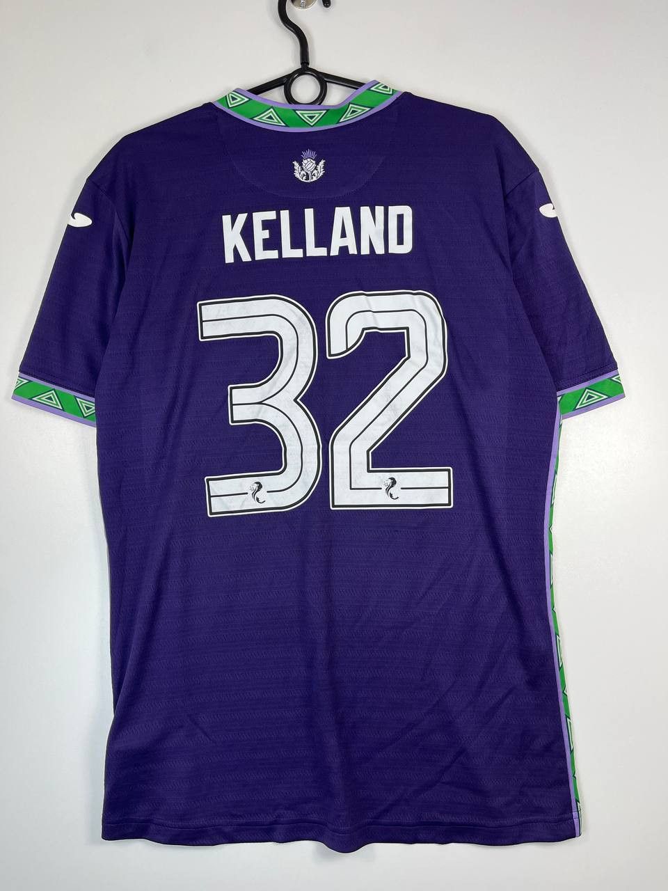 Joma Hibernian Fc Away Football Shirt Soccer Joma Kelland #32 L Size US L / EU 52-54 / 3 - 5 Thumbnail