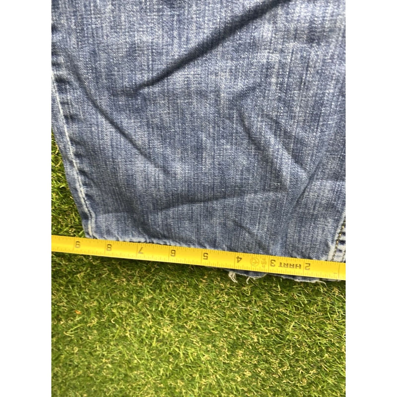 Levi's Levi's 559 Jeans Mens 38x34 Blue Relaxed Straight Medium Wash Distressed Work Denim casual Everyday 90s USA Mens Size US 38 / EU 54 - 5 Thumbnail