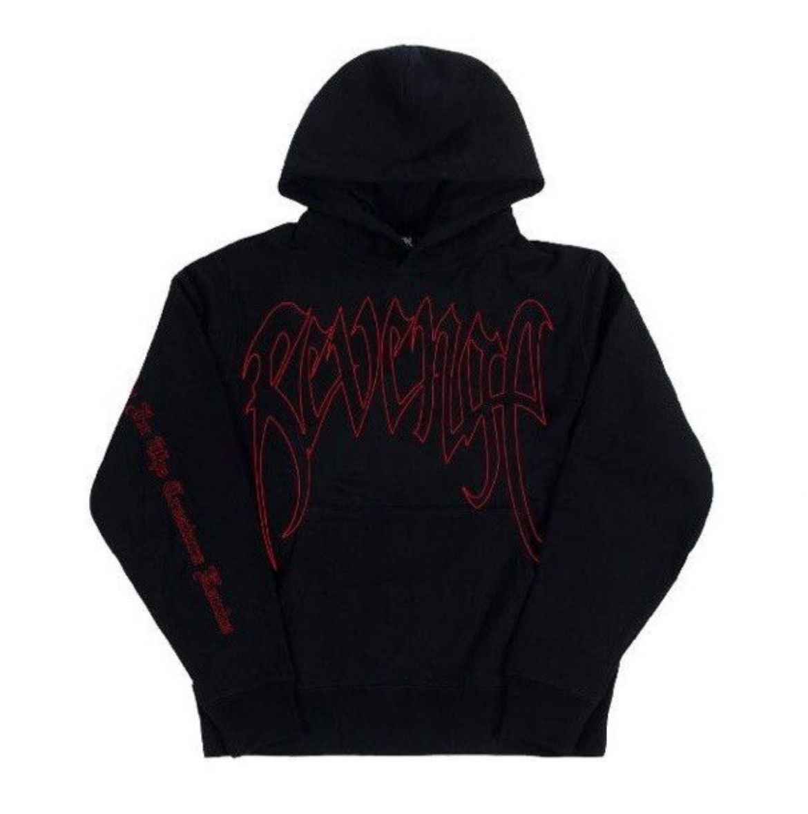 image of Revenge Outline Hoodie in Black, Men's (Size XL)